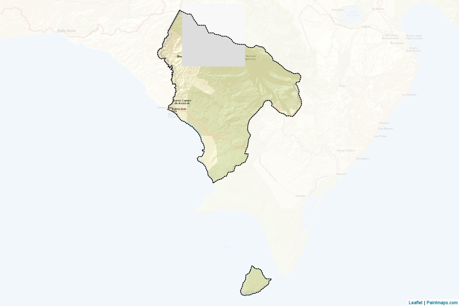 Muestras de recorte de mapas Pedernales (Pedernales)-2