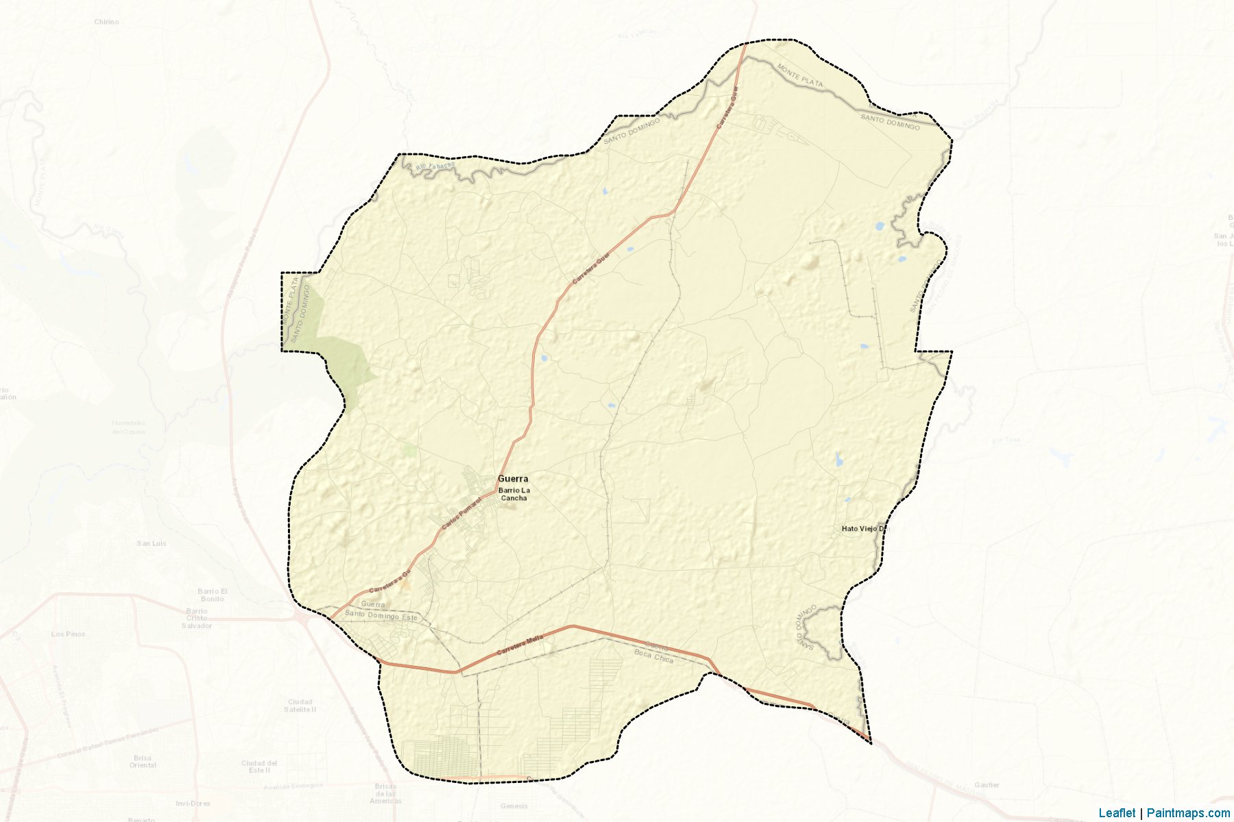 Muestras de recorte de mapas San Antonio De Guerra (Santo Domingo)-2