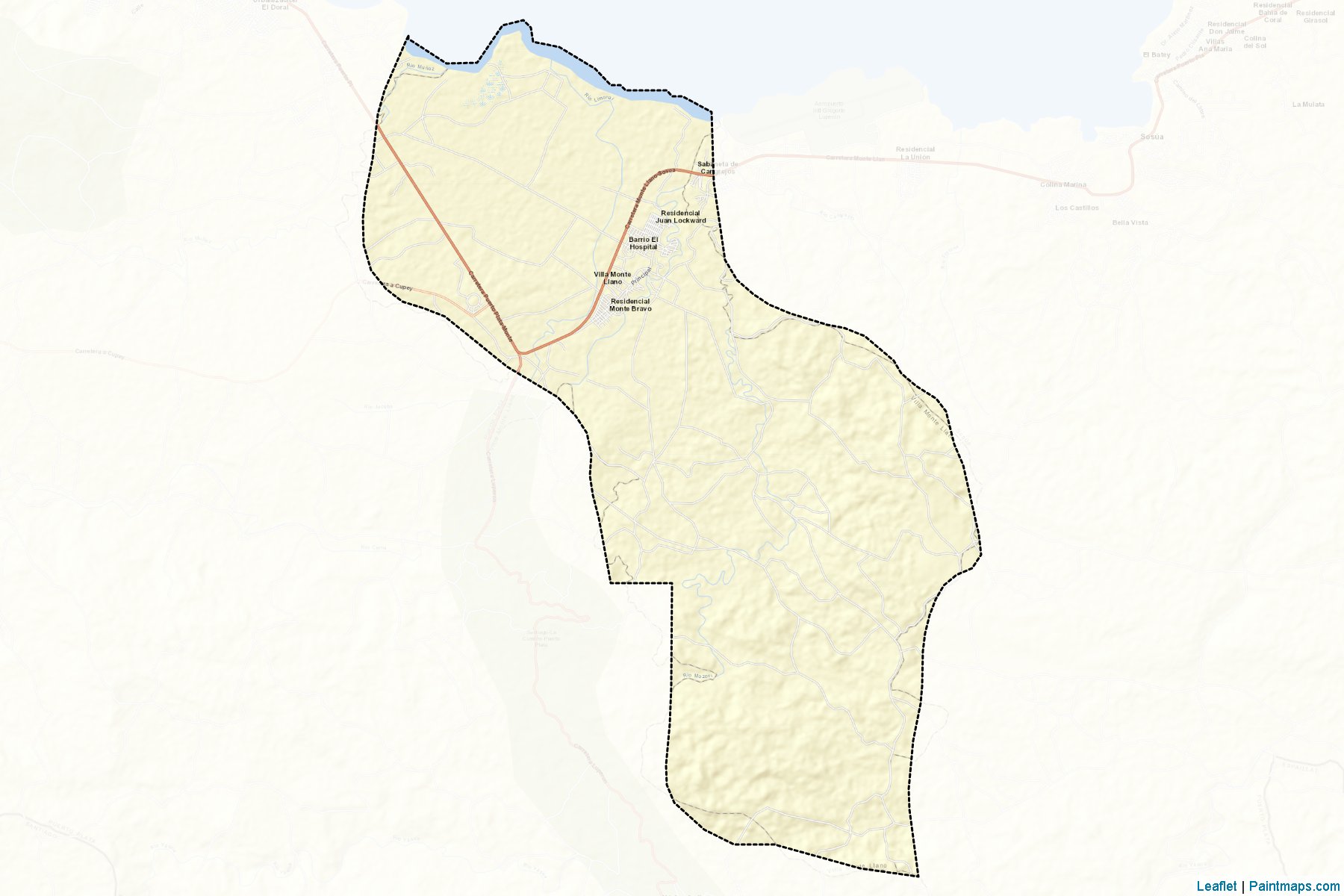 Villa Montellano (Puerto Plata) Map Cropping Samples-2