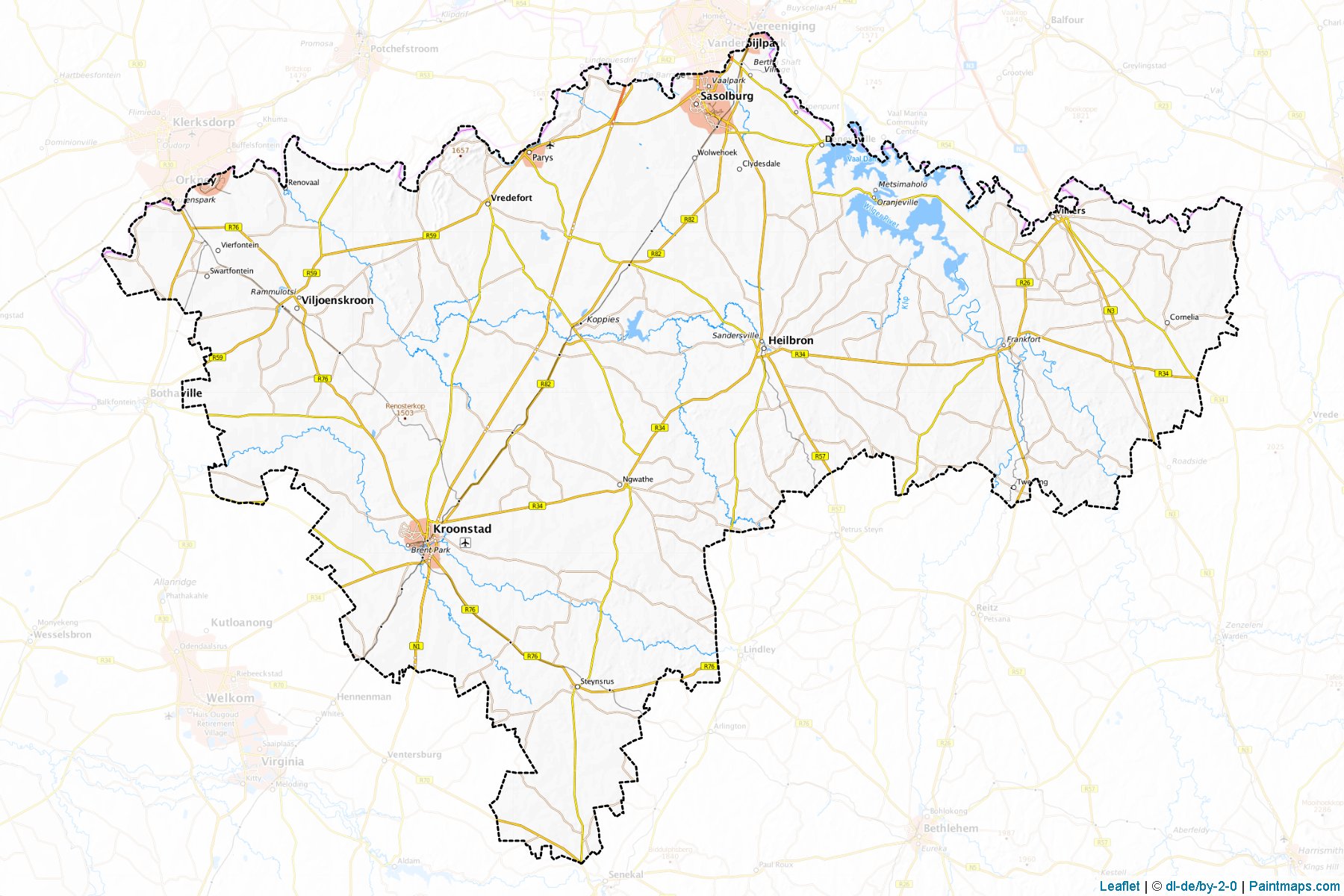 Fezile Dabi (Free State) Map Cropping Samples-1