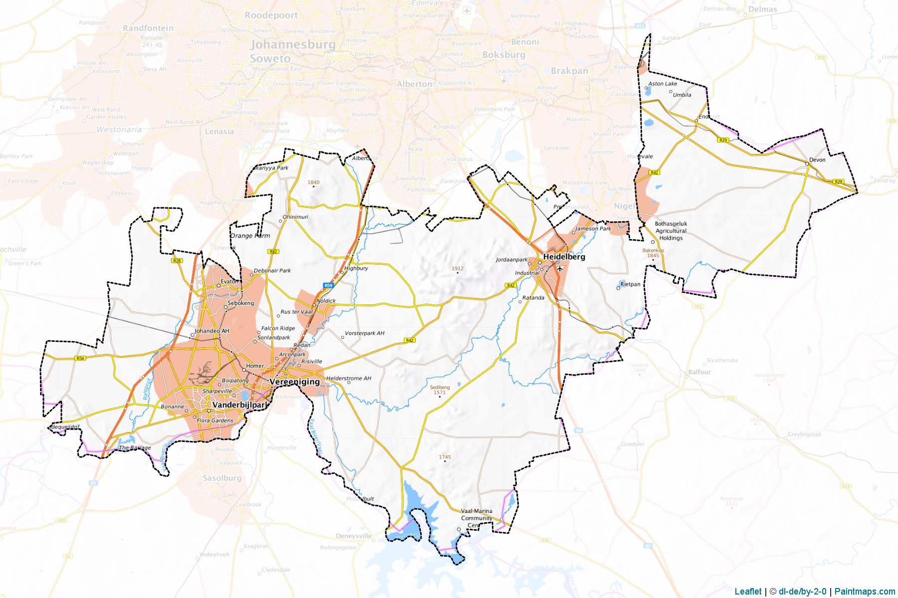 Sedibeng (Gauteng) Map Cropping Samples-1