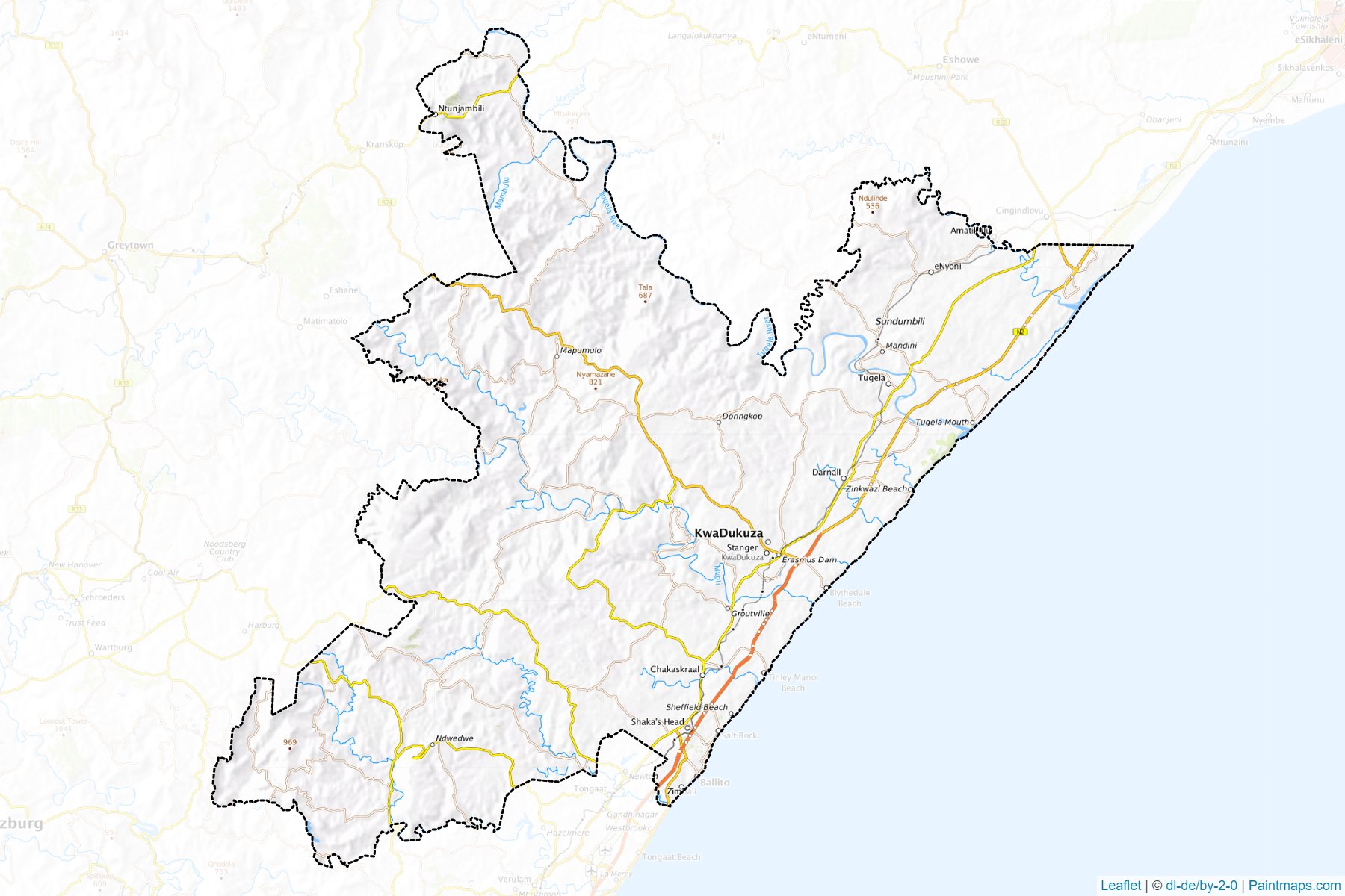 iLembe (Kwazulu-Natal) Map Cropping Samples-1