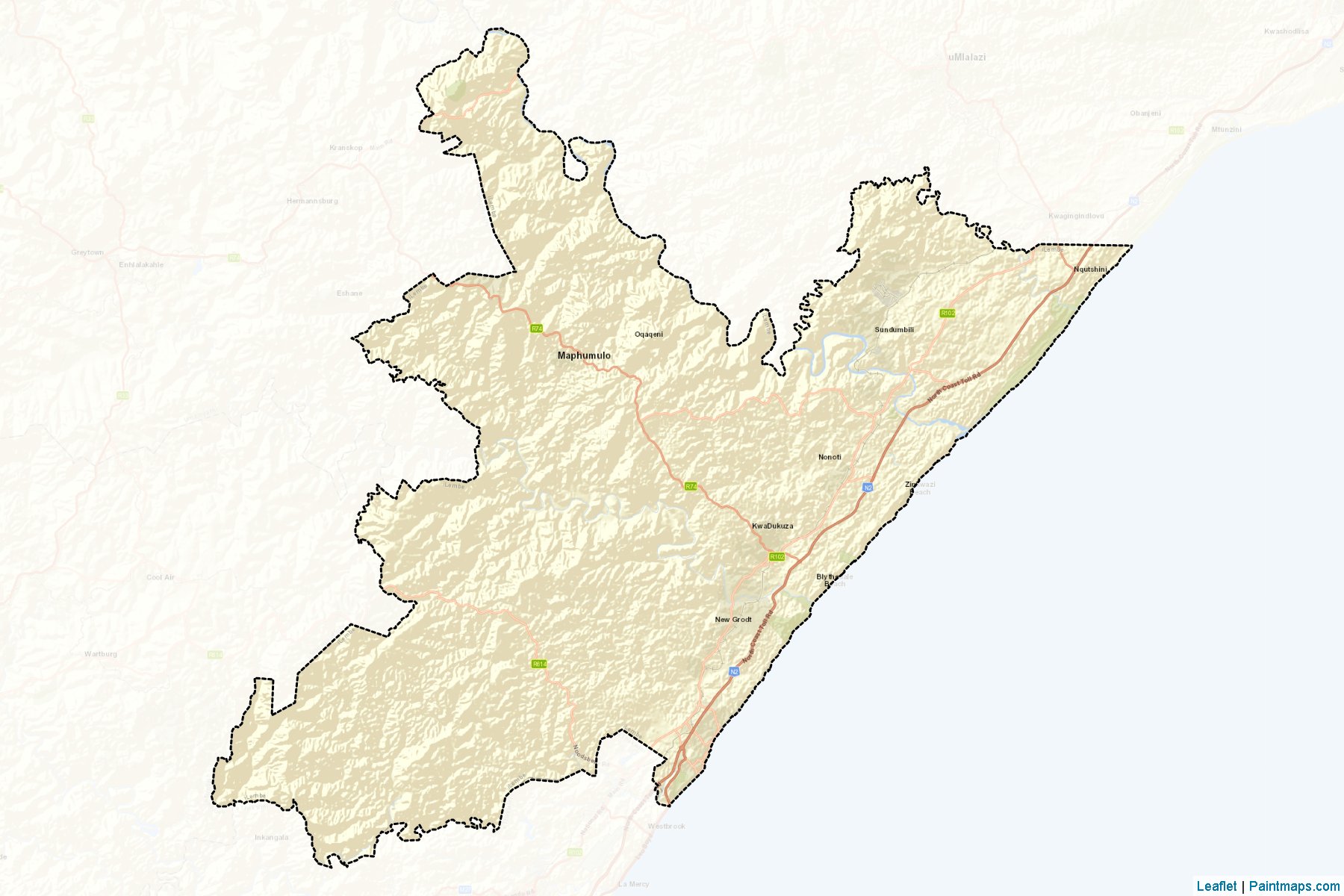 iLembe (Kwazulu-Natal) Map Cropping Samples-2