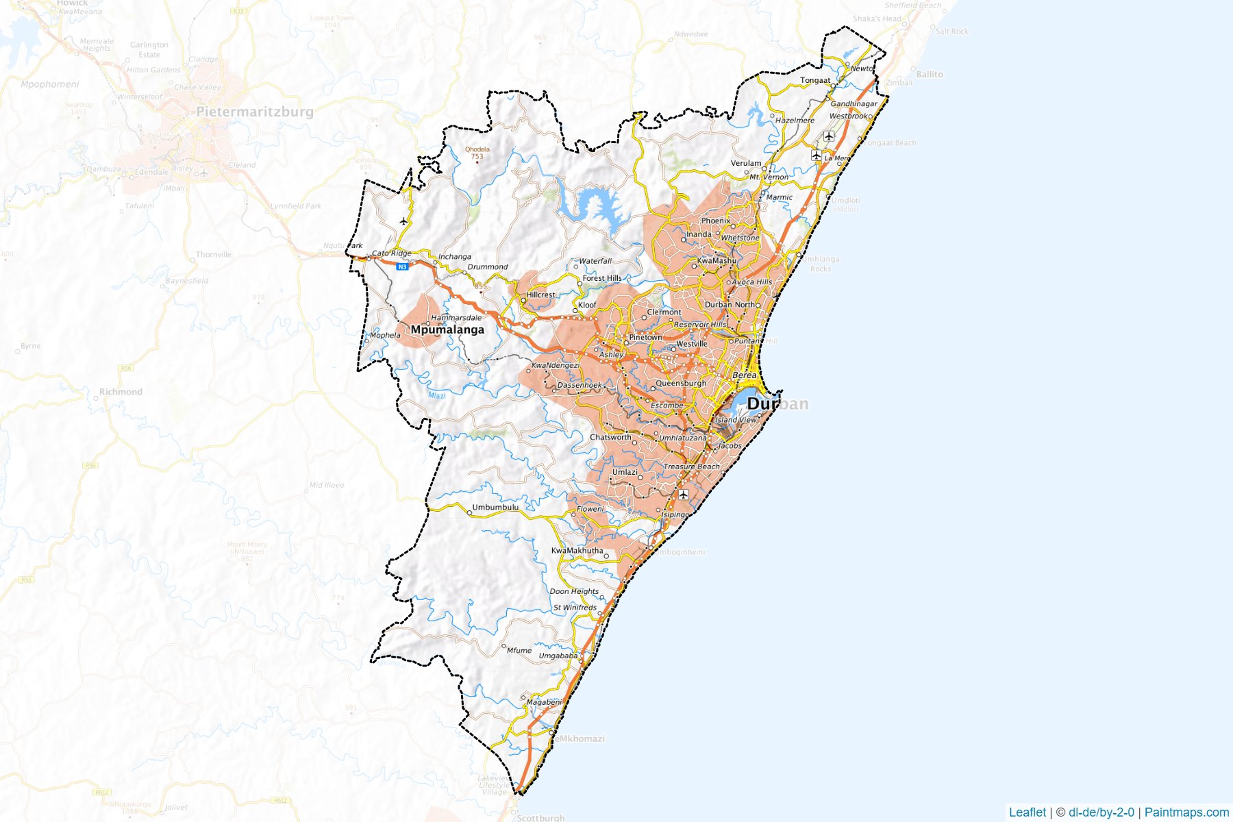 eThekwini (Kwazulu-Natal) Map Cropping Samples-1