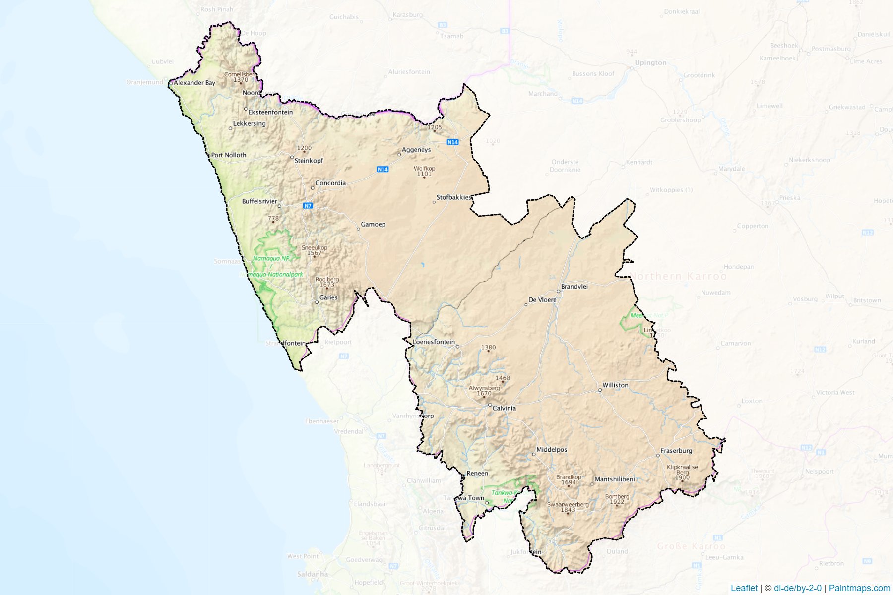 Namakwa (Northern Cape) Map Cropping Samples-1