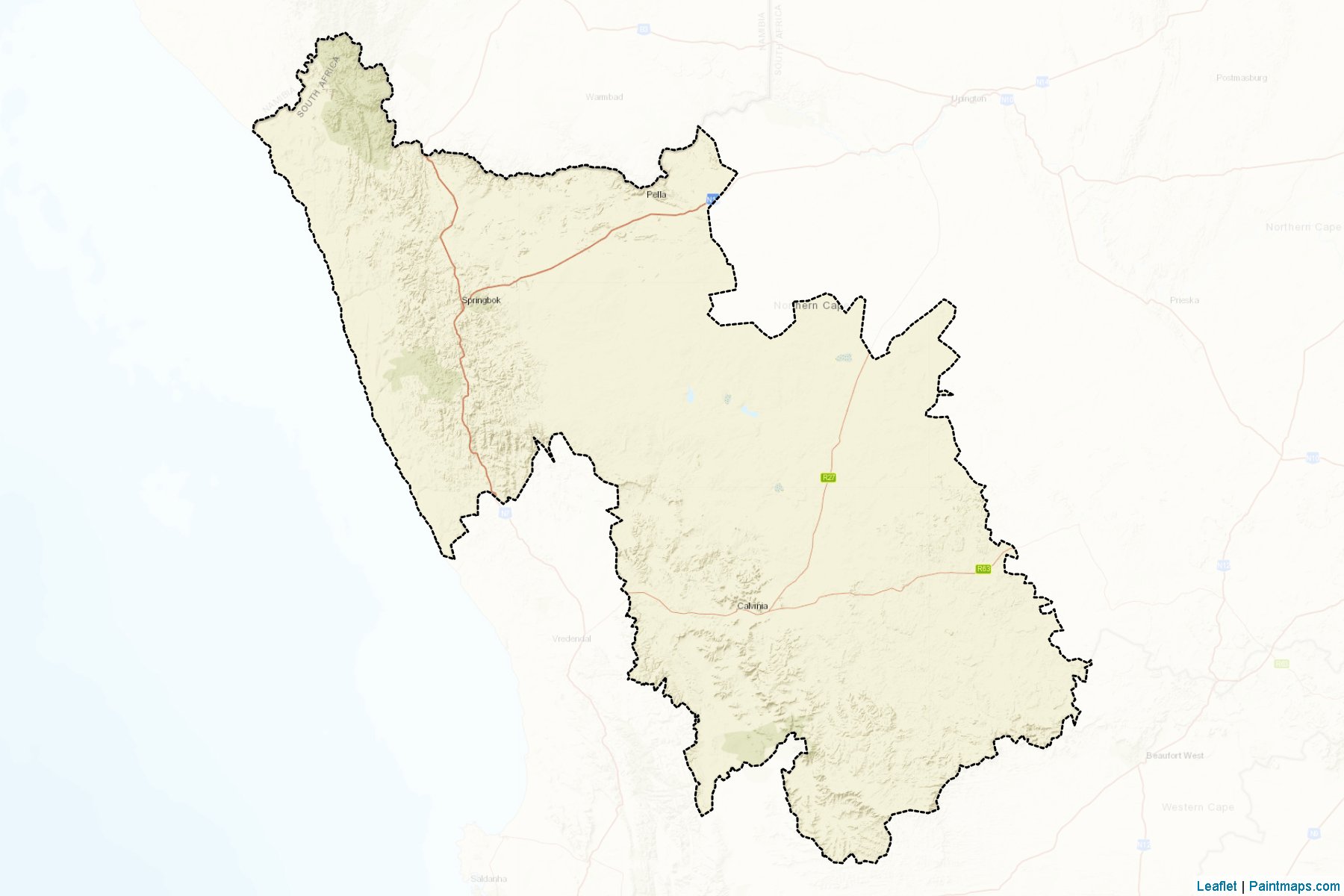 Muestras de recorte de mapas Namakwa (Northern Cape)-2