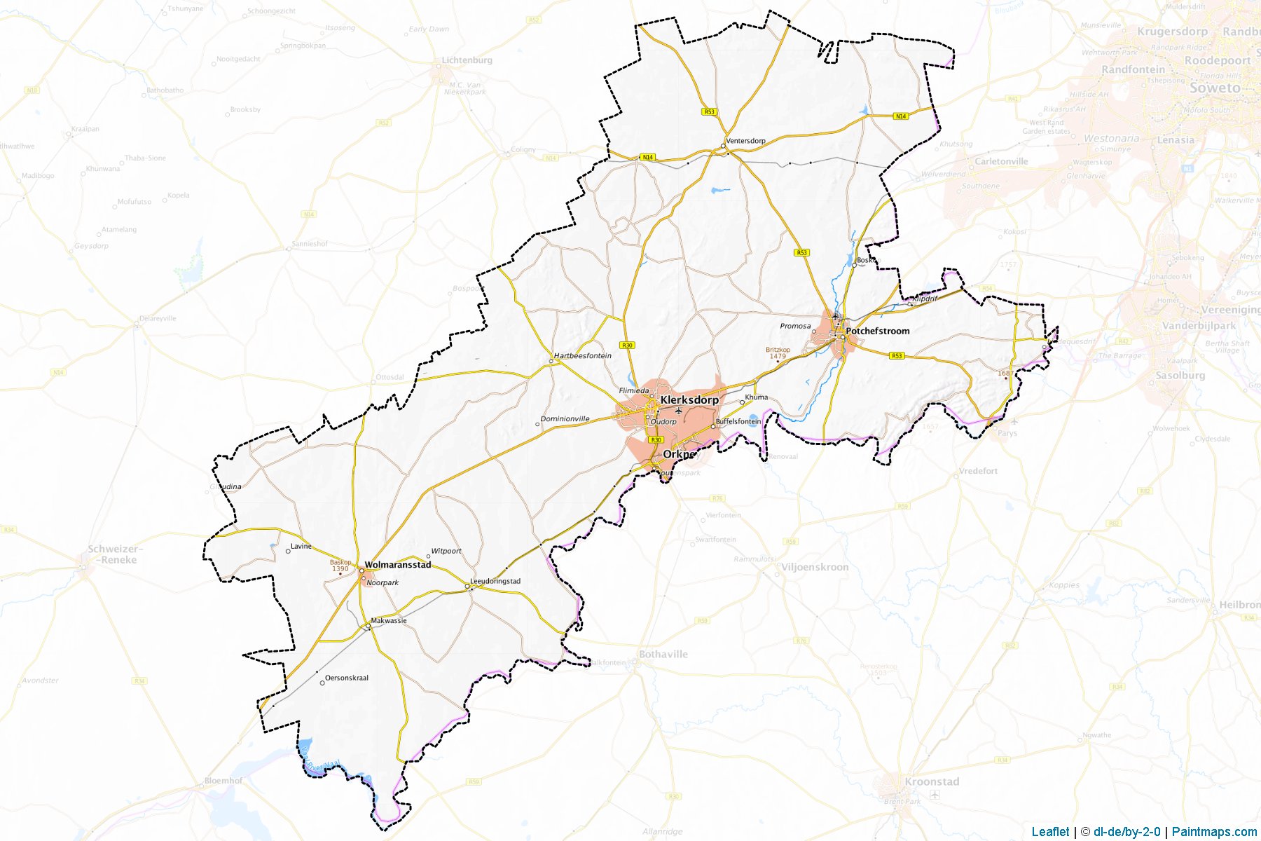 Dr Kenneth Kaunda (North West) Map Cropping Samples-1