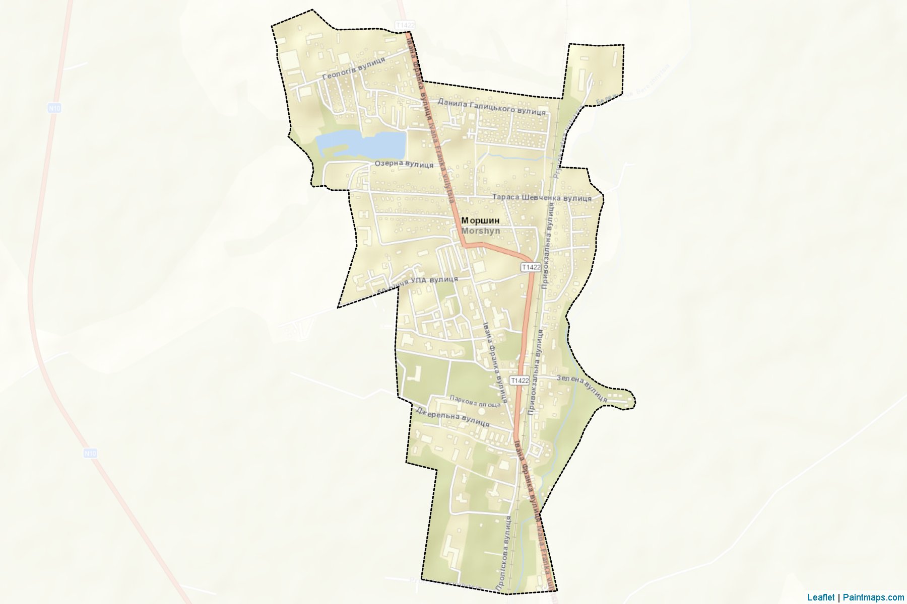 Muestras de recorte de mapas Morshynska (Lviv)-2