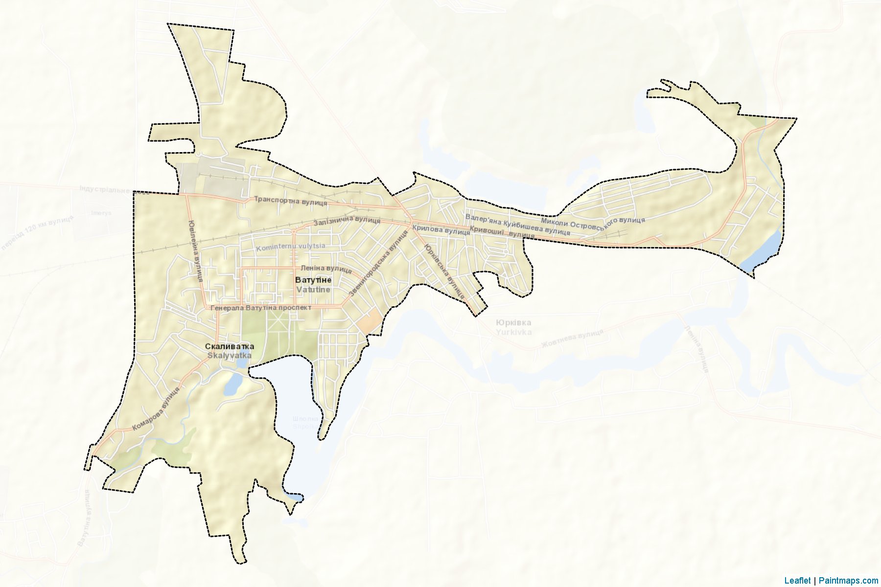 Vatutinska (Cherkasy) Map Cropping Samples-2