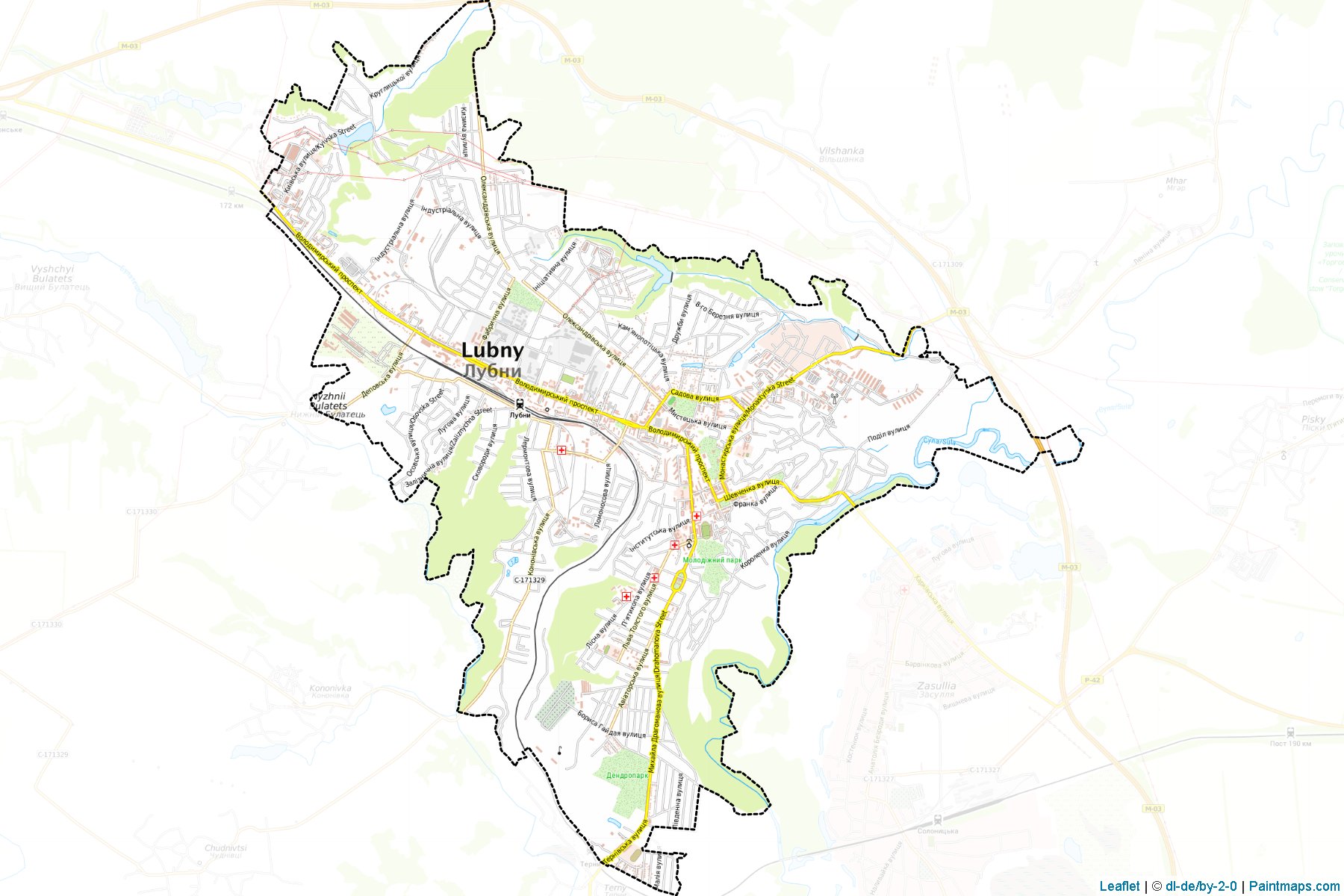 Lubenska (Poltava Oblastı) Haritası Örnekleri-1