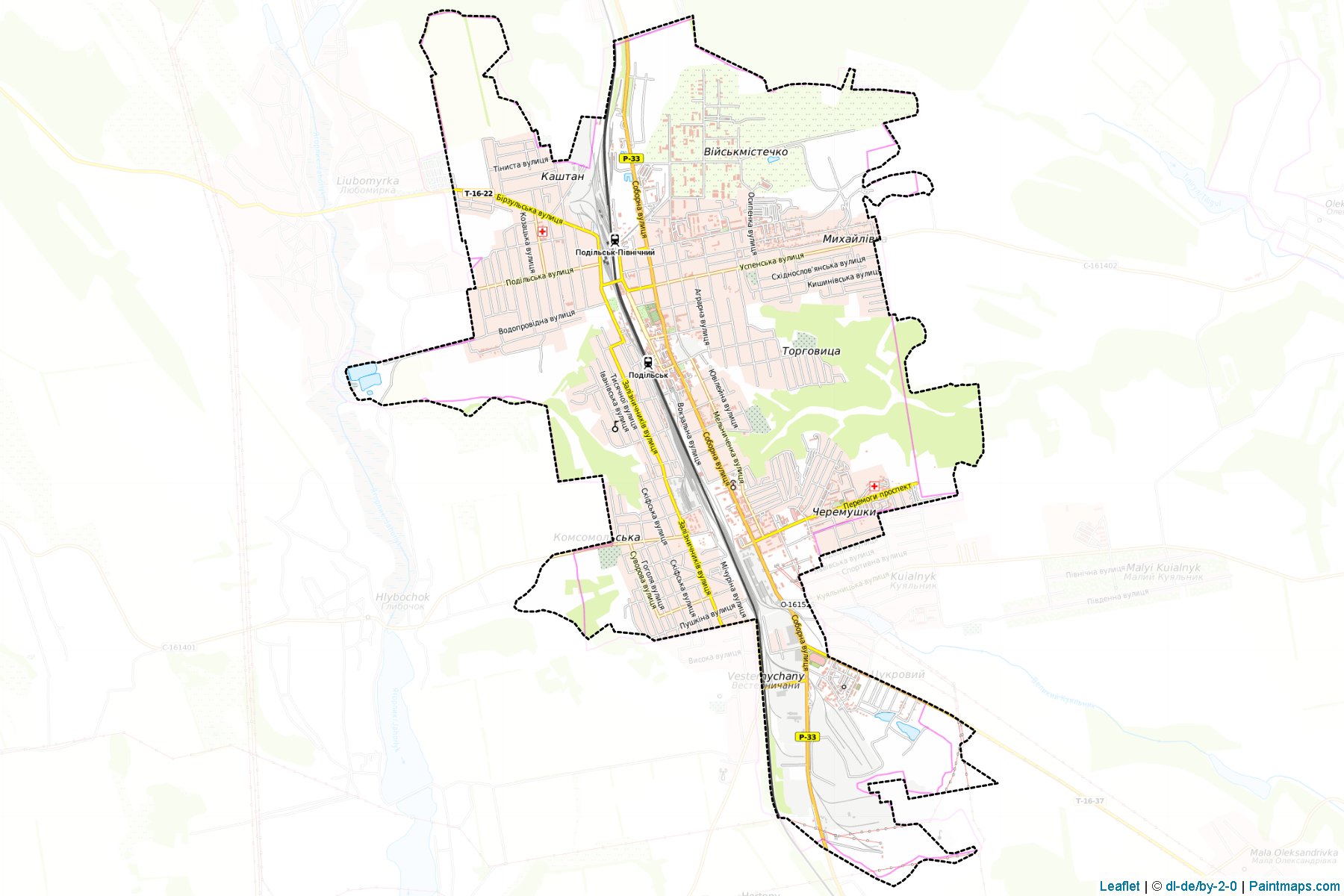 Muestras de recorte de mapas Kotovska (Odessa)-1