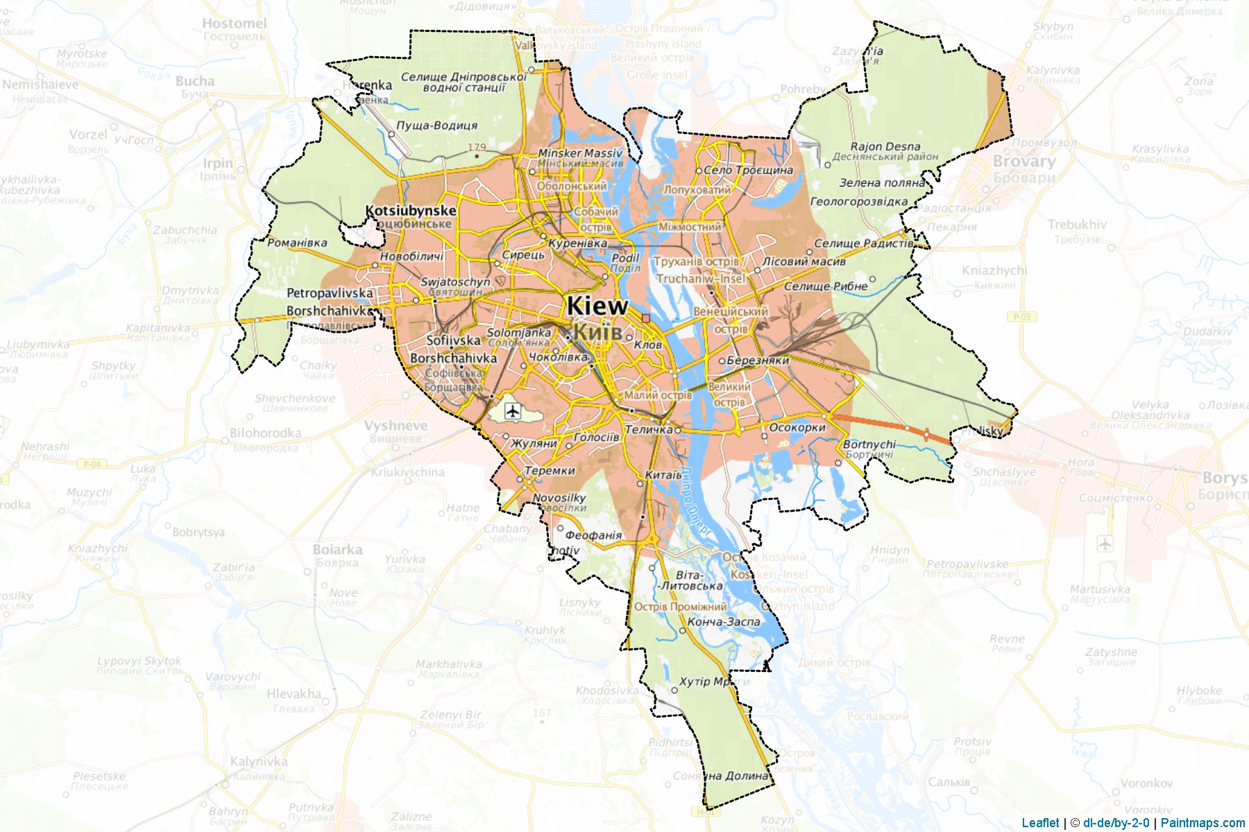 Pechers'kyi (Kyiv) Map Cropping Samples-1