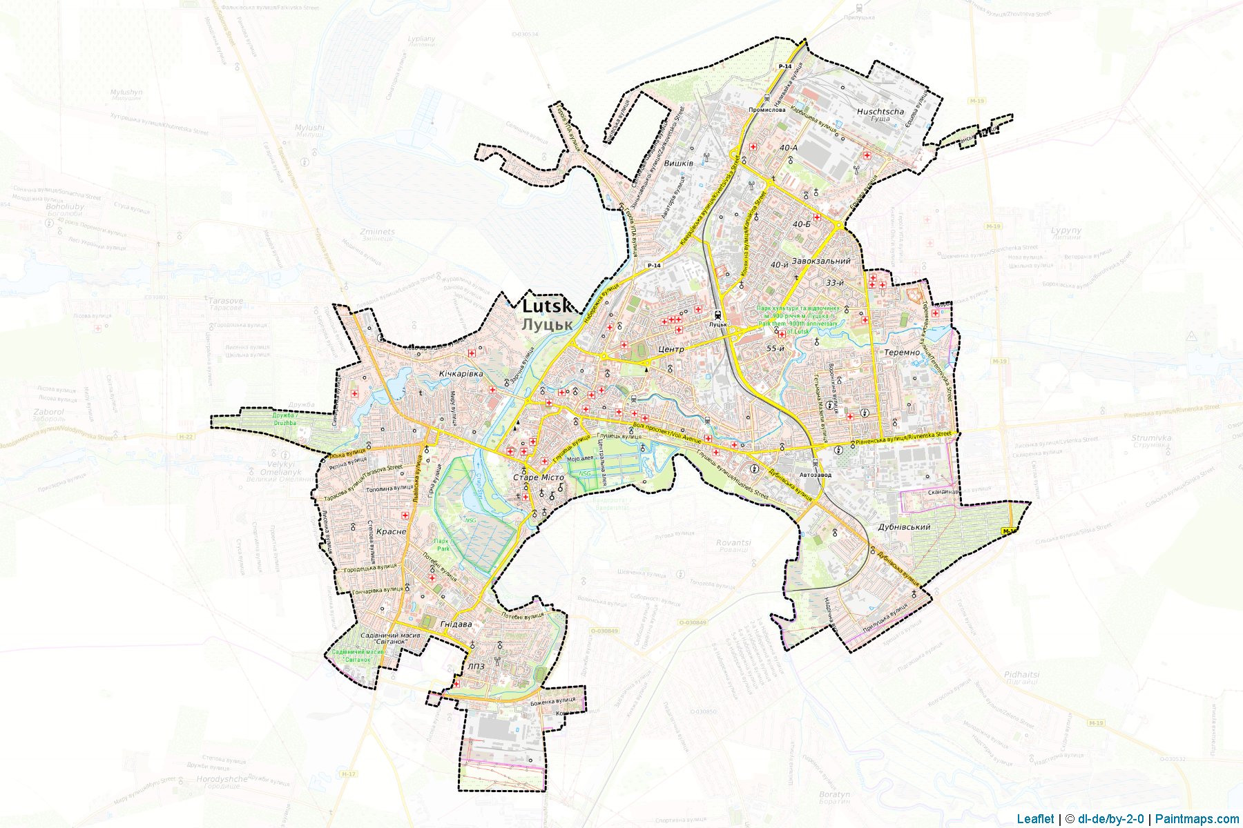 Lutska (Volyn) Map Cropping Samples-1