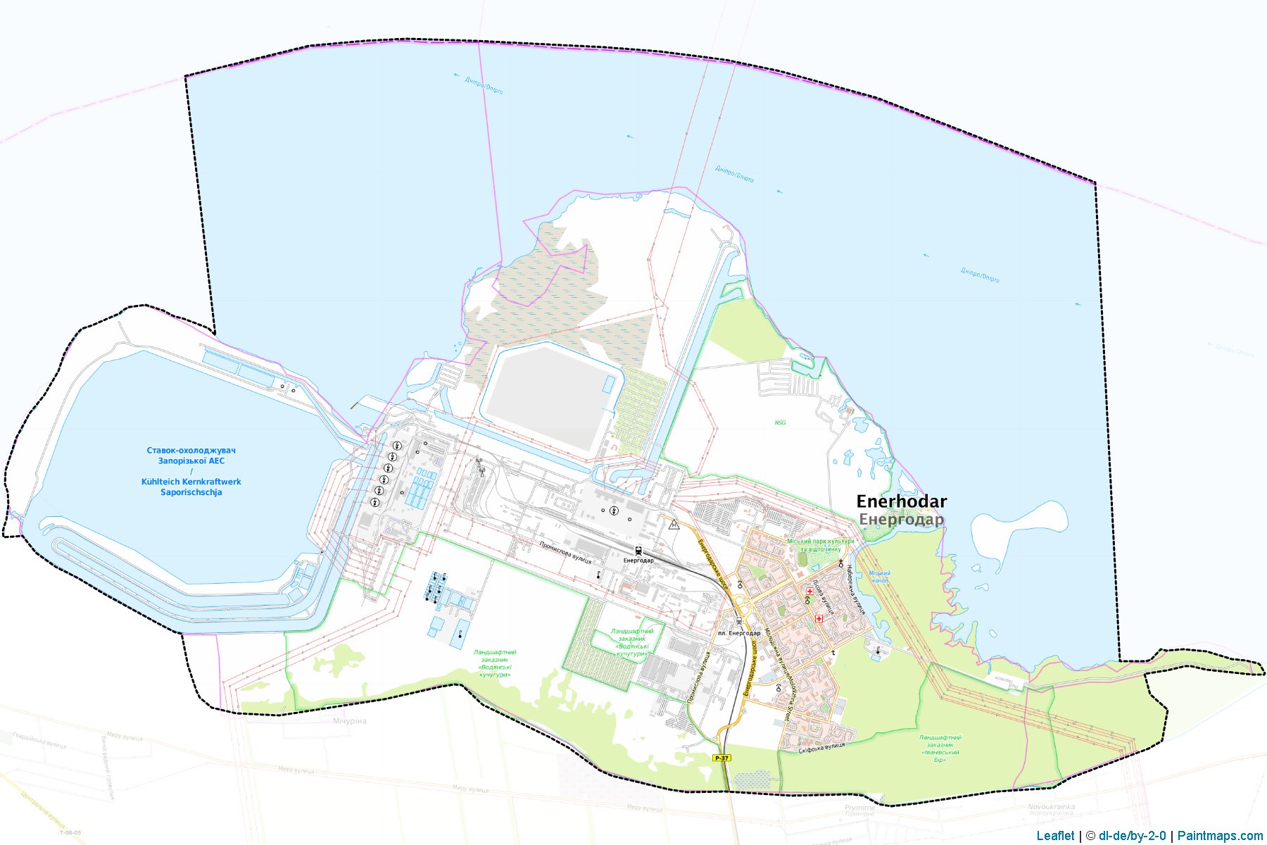 Enerhodarska (Zaporizhia) Map Cropping Samples-1