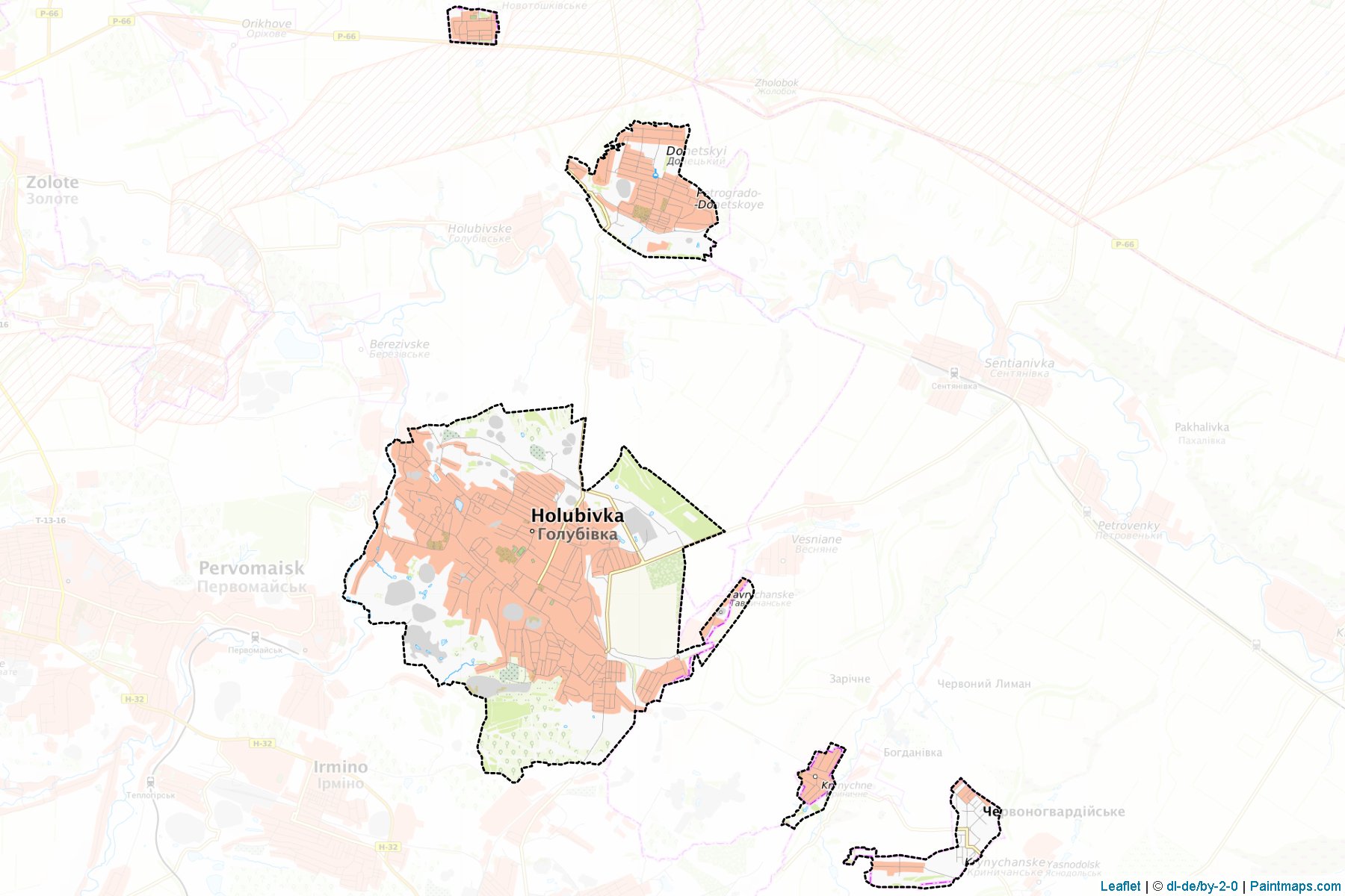 Muestras de recorte de mapas Kirovska (Luhansk)-1