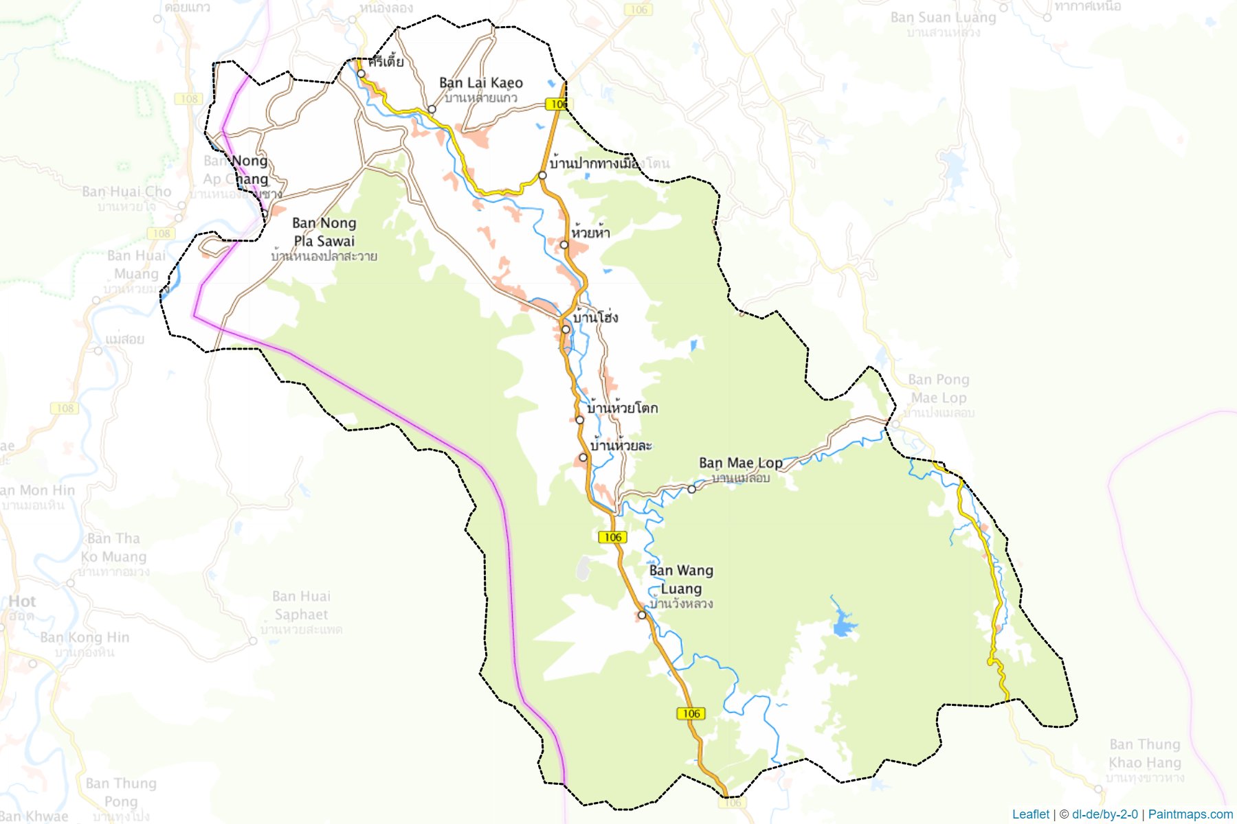 Ban Hong (Lamphun) Map Cropping Samples-1