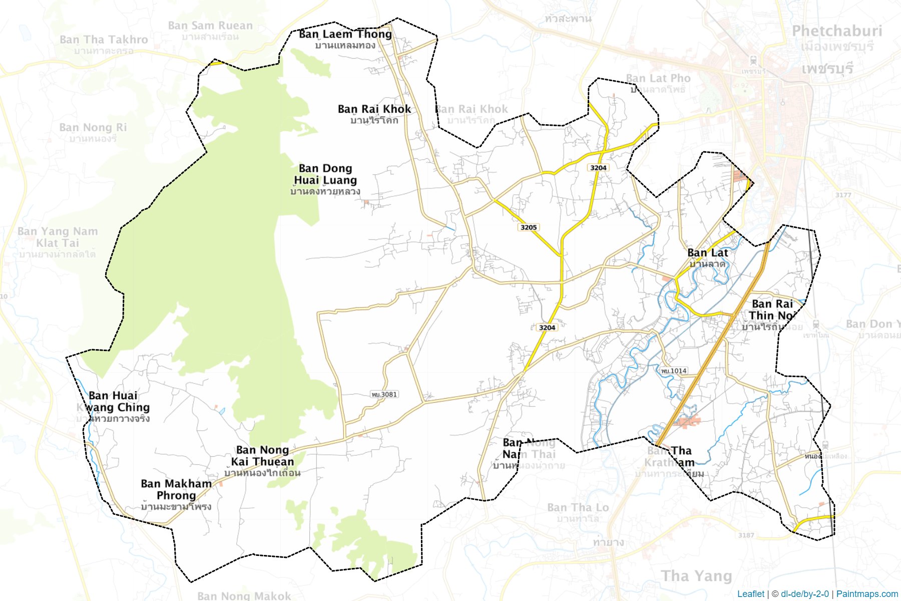 Ban Lat (Phetchaburi) Map Cropping Samples-1