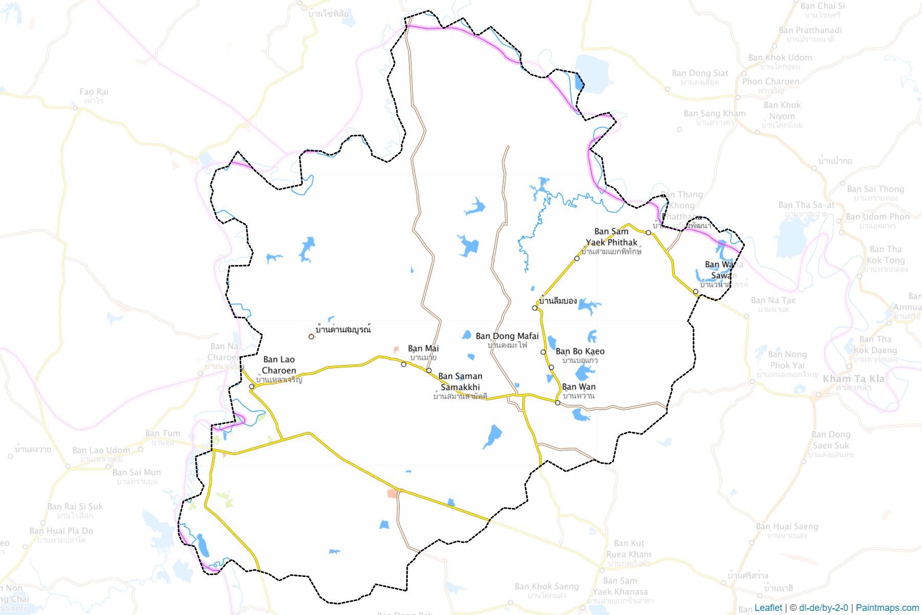 Ban Muang (Sakon Nakhon) Haritası Örnekleri-1