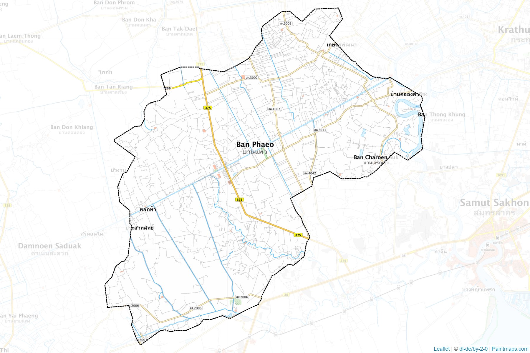 Ban Phaeo (Samut Sakhon) Map Cropping Samples-1