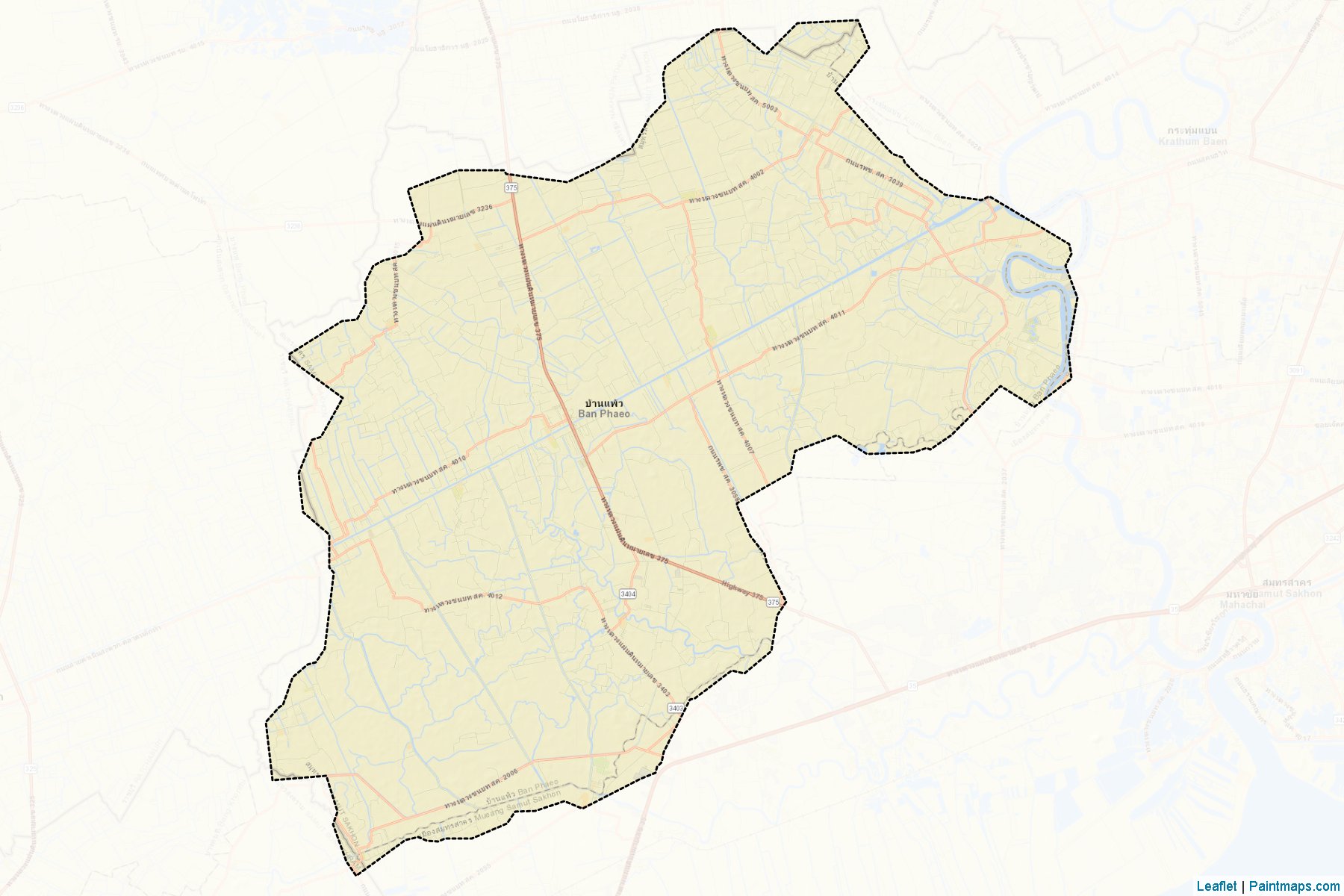 Ban Phaeo (Samut Sakhon) Map Cropping Samples-2