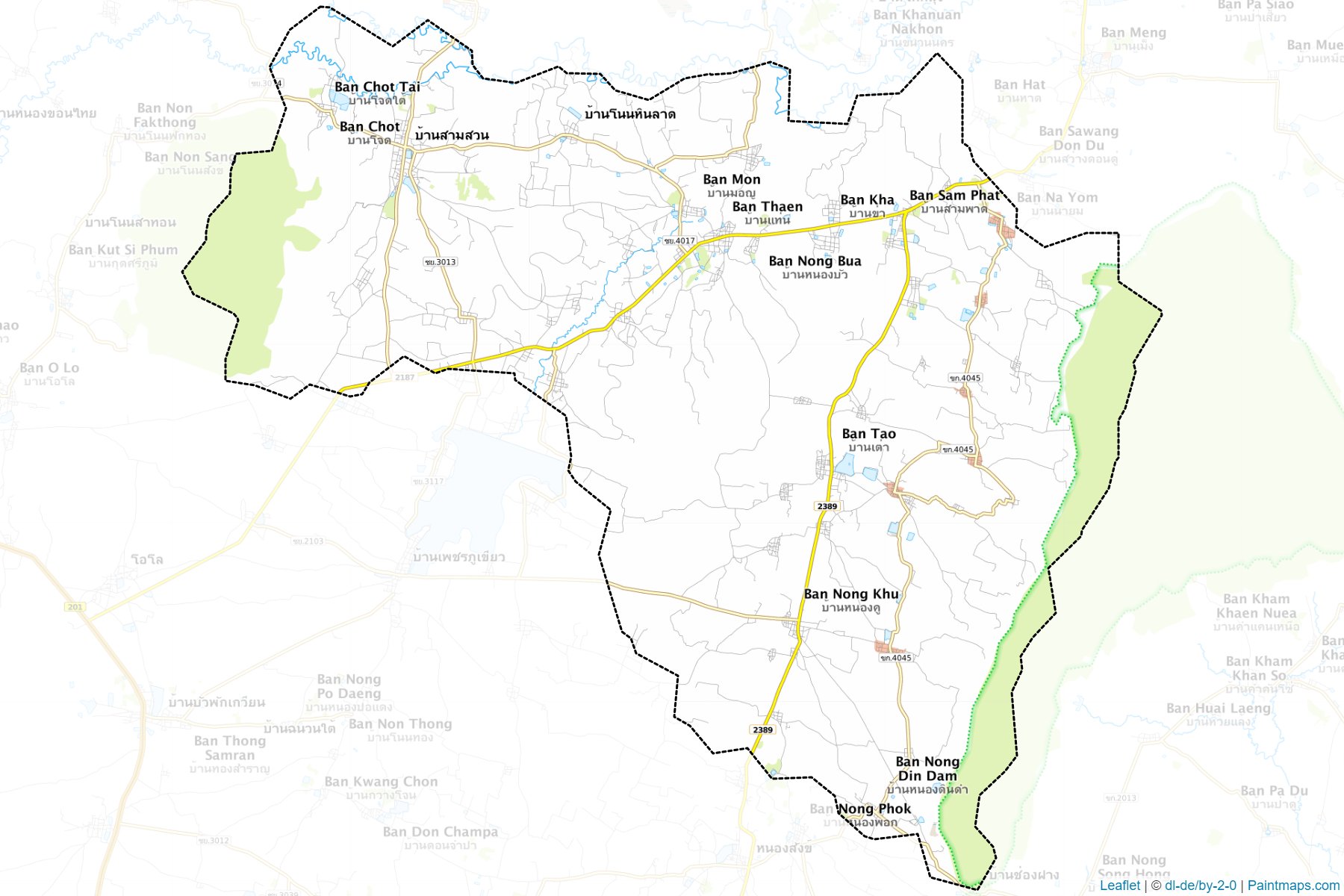 Ban Thaen (Chaiyaphum) Map Cropping Samples-1