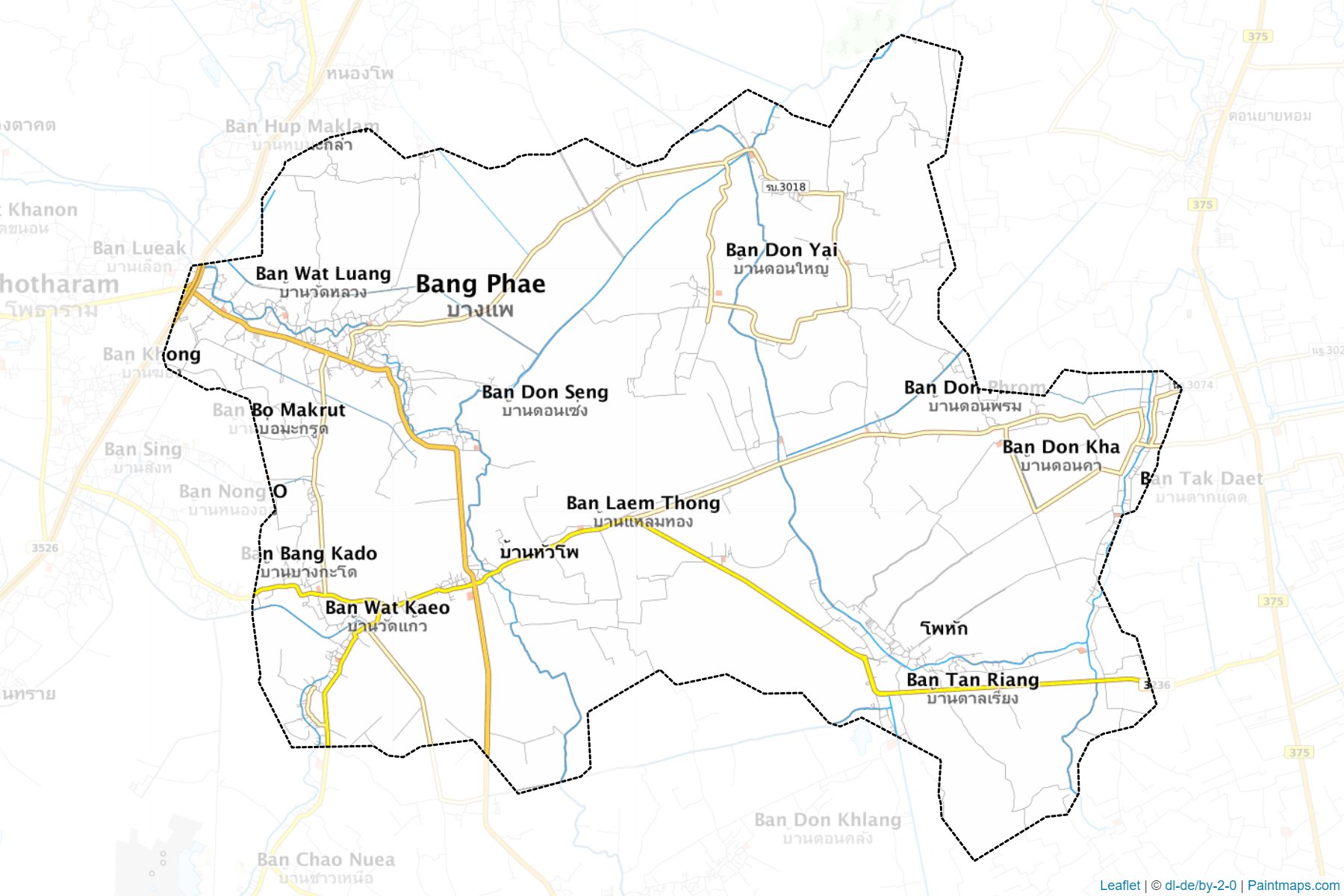 Bang Phae (Ratchaburi) Map Cropping Samples-1