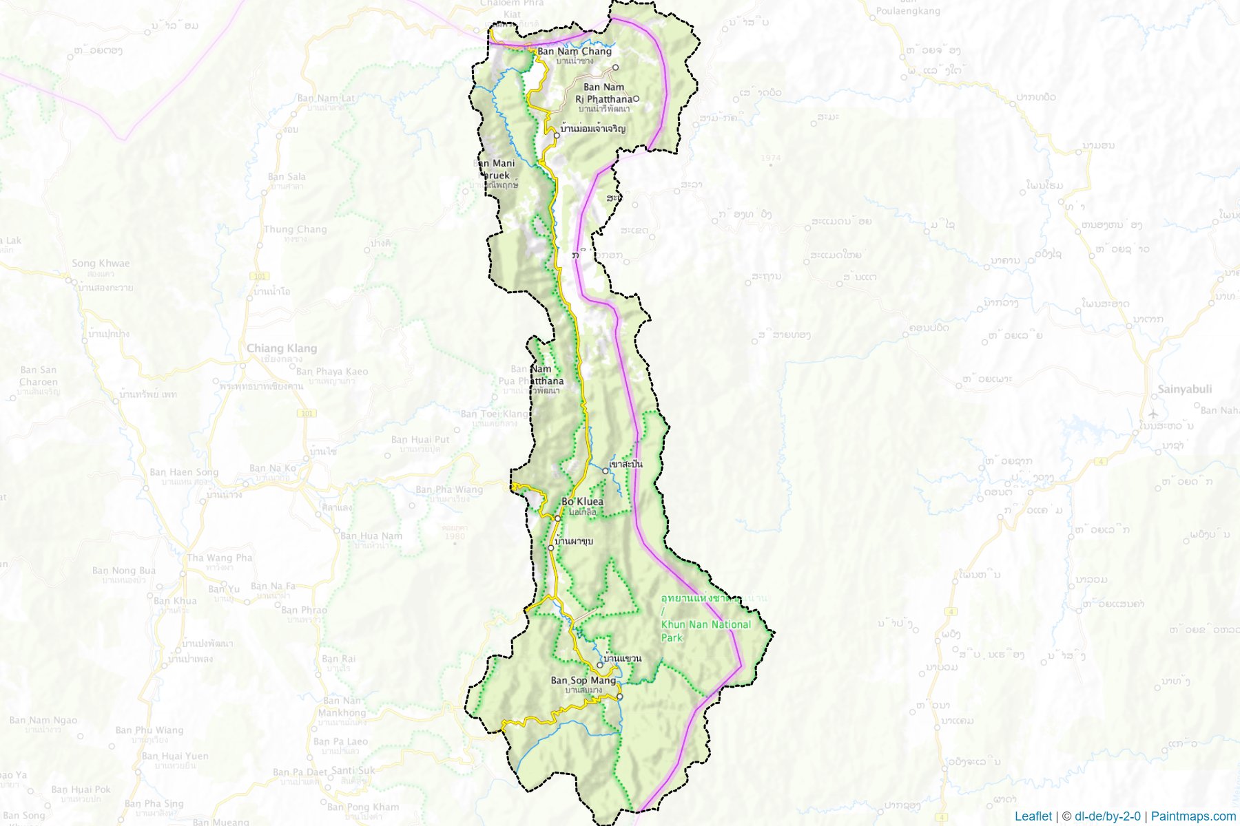 Muestras de recorte de mapas Bo Kua (Nan)-1