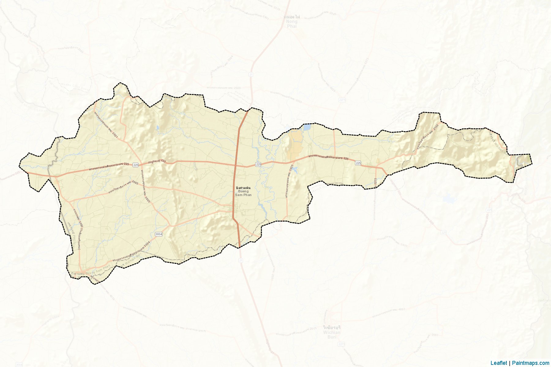 Bung Sam Phan (Phetchabun) Haritası Örnekleri-2