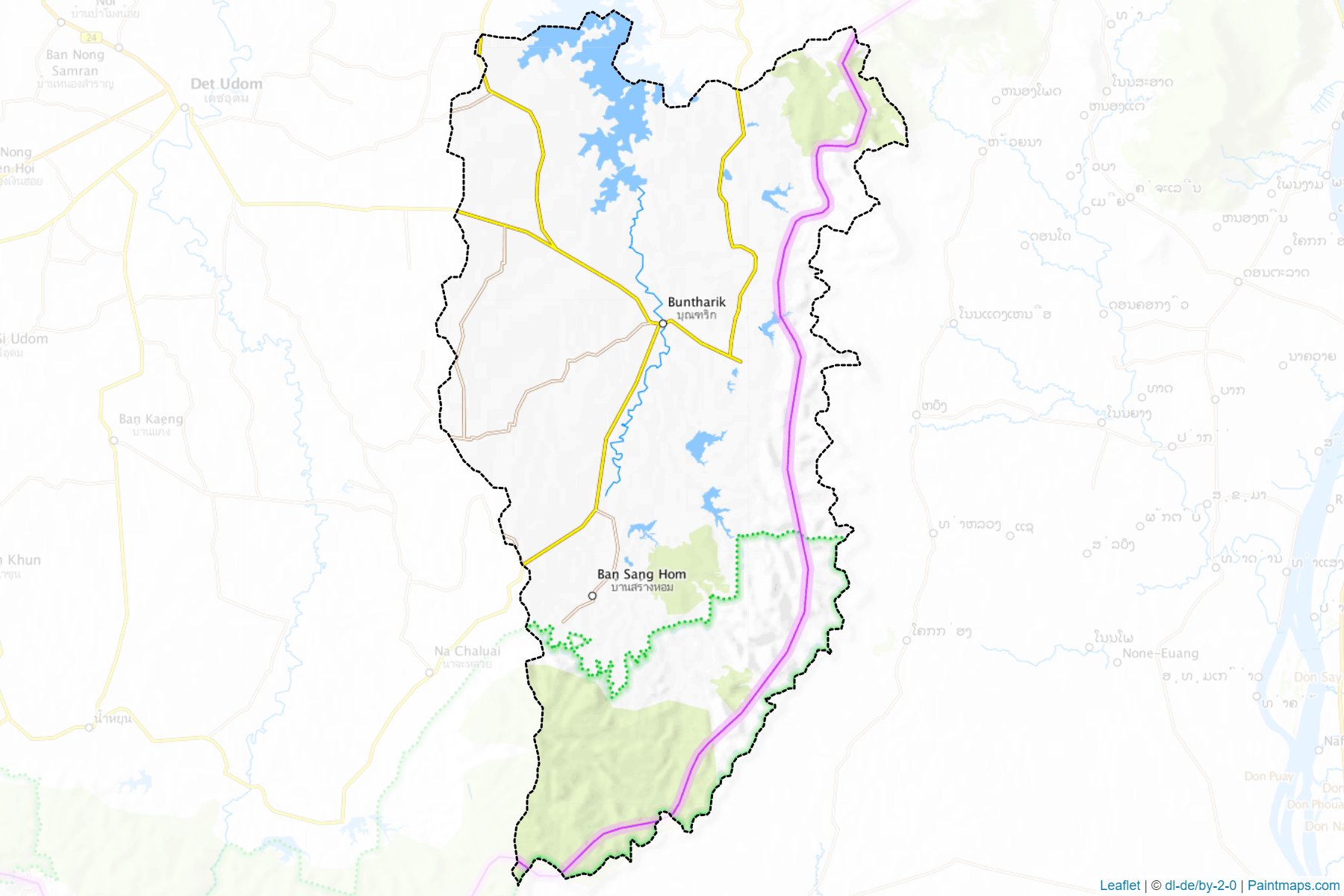 Buntharik (Ubon Ratchathani) Map Cropping Samples-1