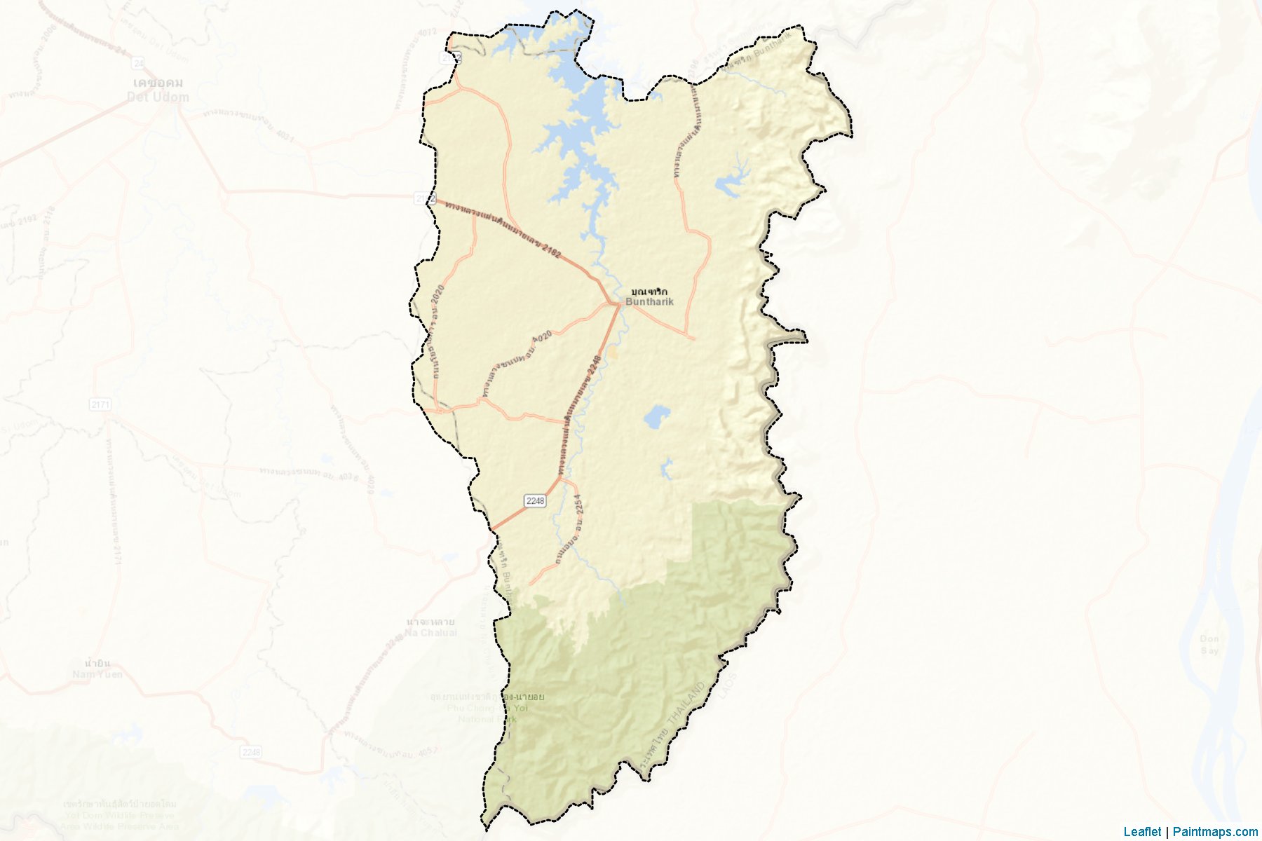 Buntharik (Ubon Ratchathani) Map Cropping Samples-2