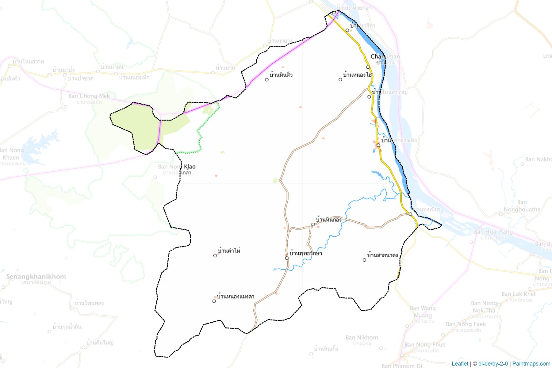 Chanuman (Amnat Charoen) Map Cropping Samples-1