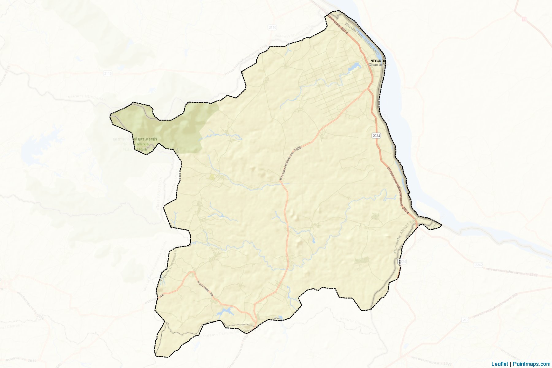 Chanuman (Amnat Charoen) Map Cropping Samples-2