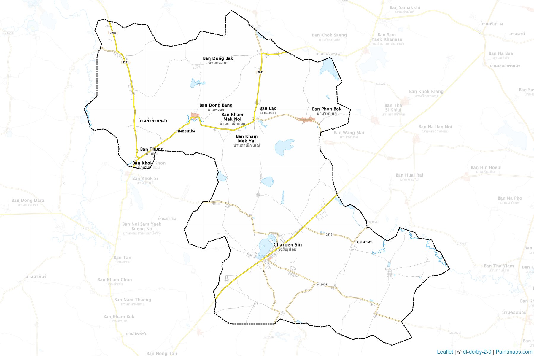 Charoen Sin (Sakon Nakhon) Map Cropping Samples-1