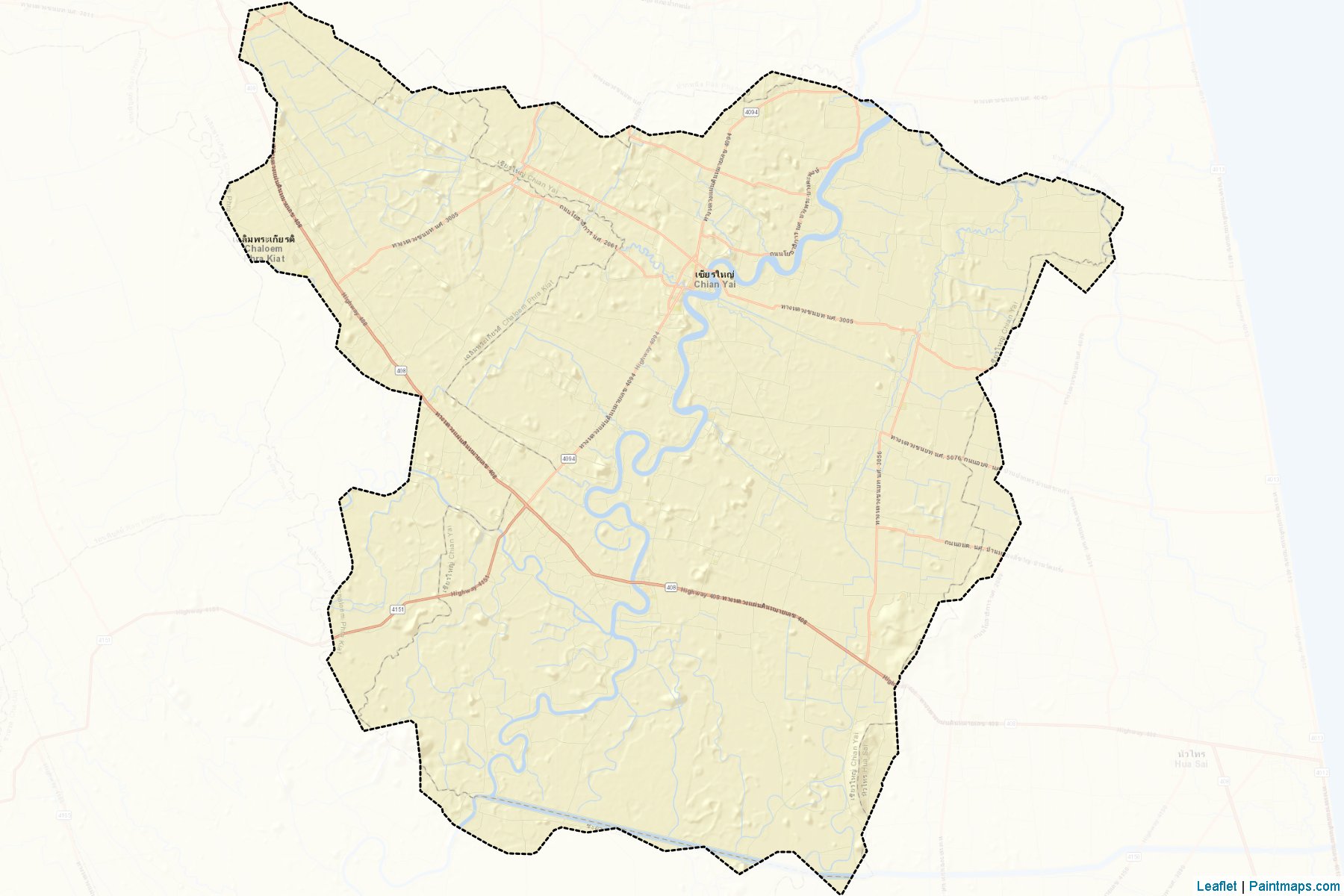 Chian Yai (Nakhon Si Thammarat) Map Cropping Samples-2