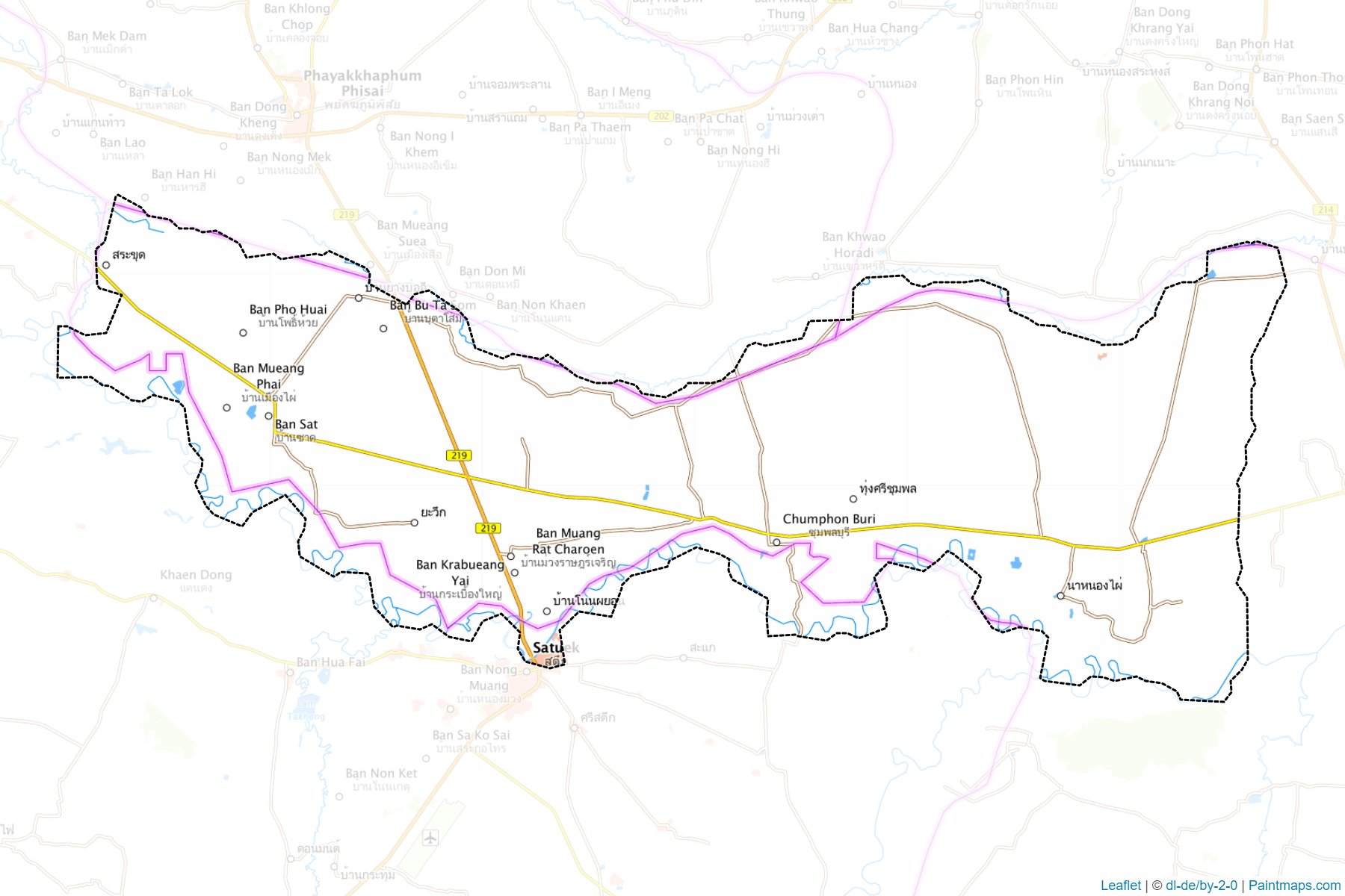 Chumphon Buri (Surin) Map Cropping Samples-1