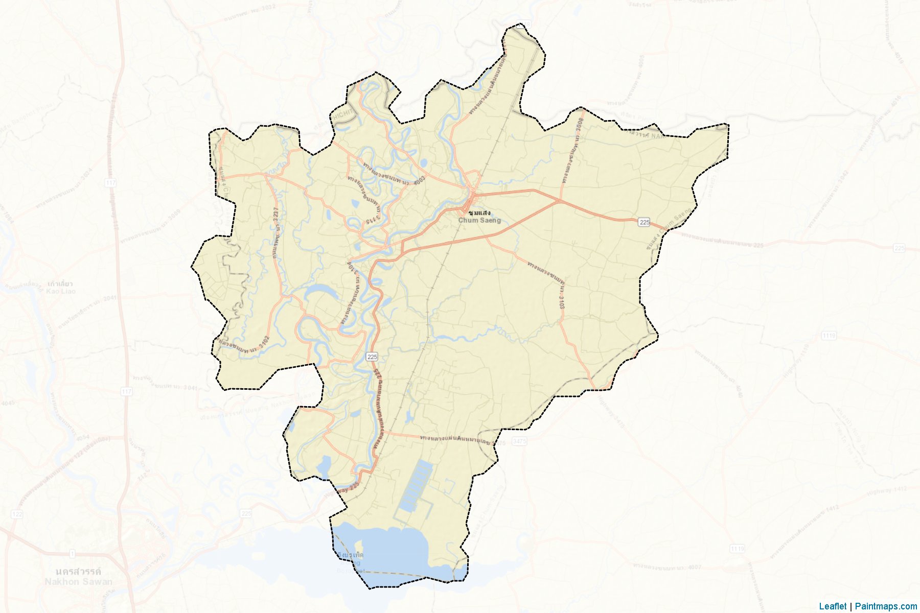 Chum Saeng (Nakhon Sawan) Map Cropping Samples-2