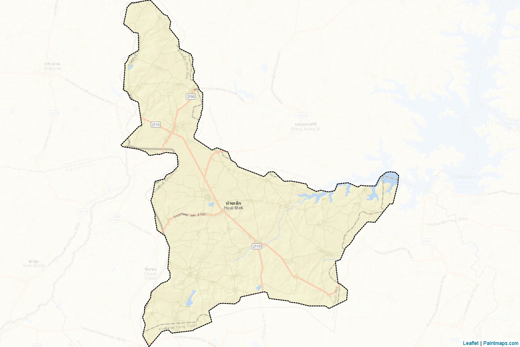 Huai Mek (Kalasin) Map Cropping Samples-2