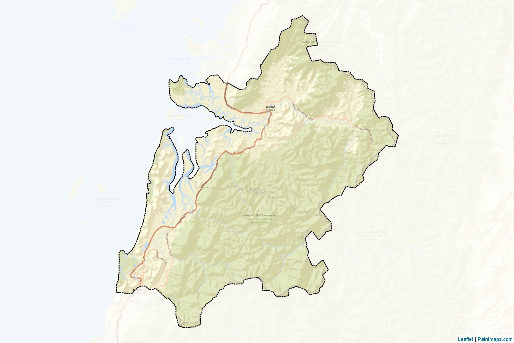 Kapoe (Ranong) Map Cropping Samples-2