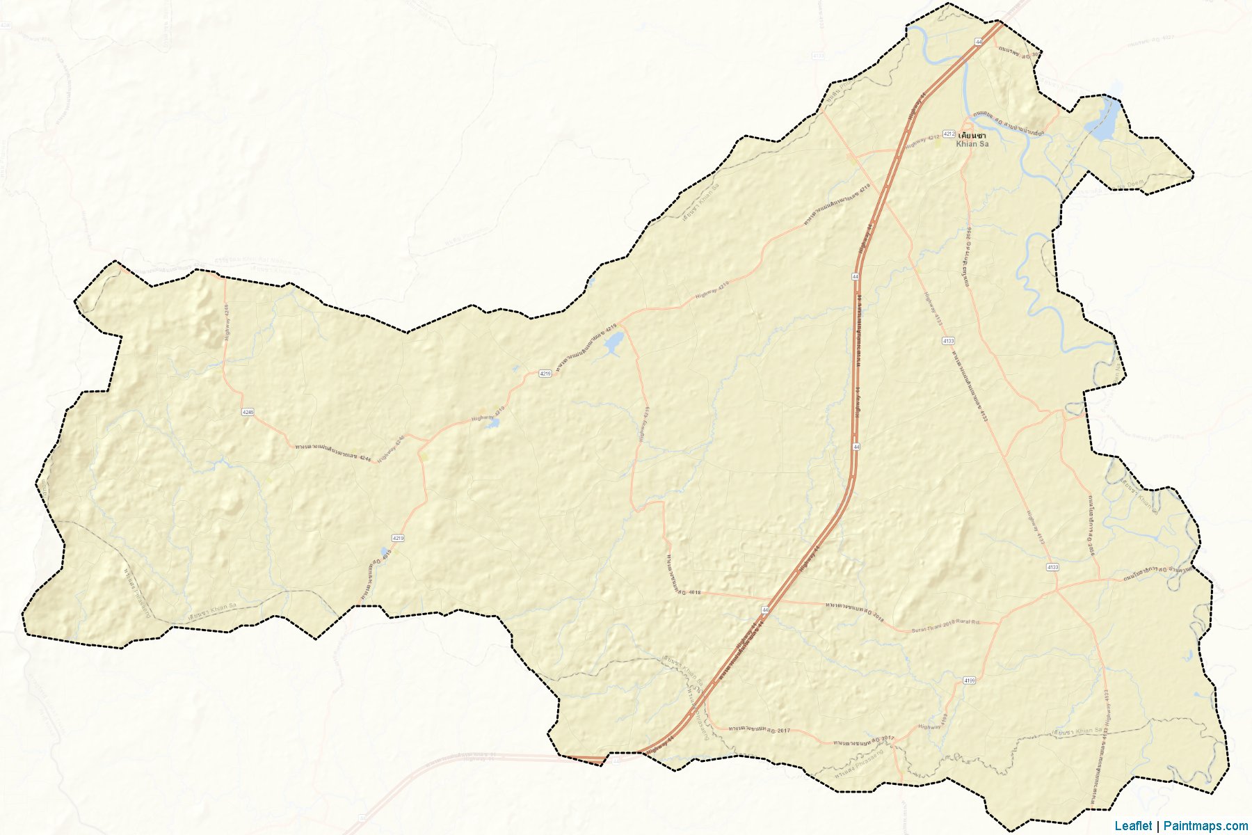 Khian Sa (Surat Thani) Map Cropping Samples-2