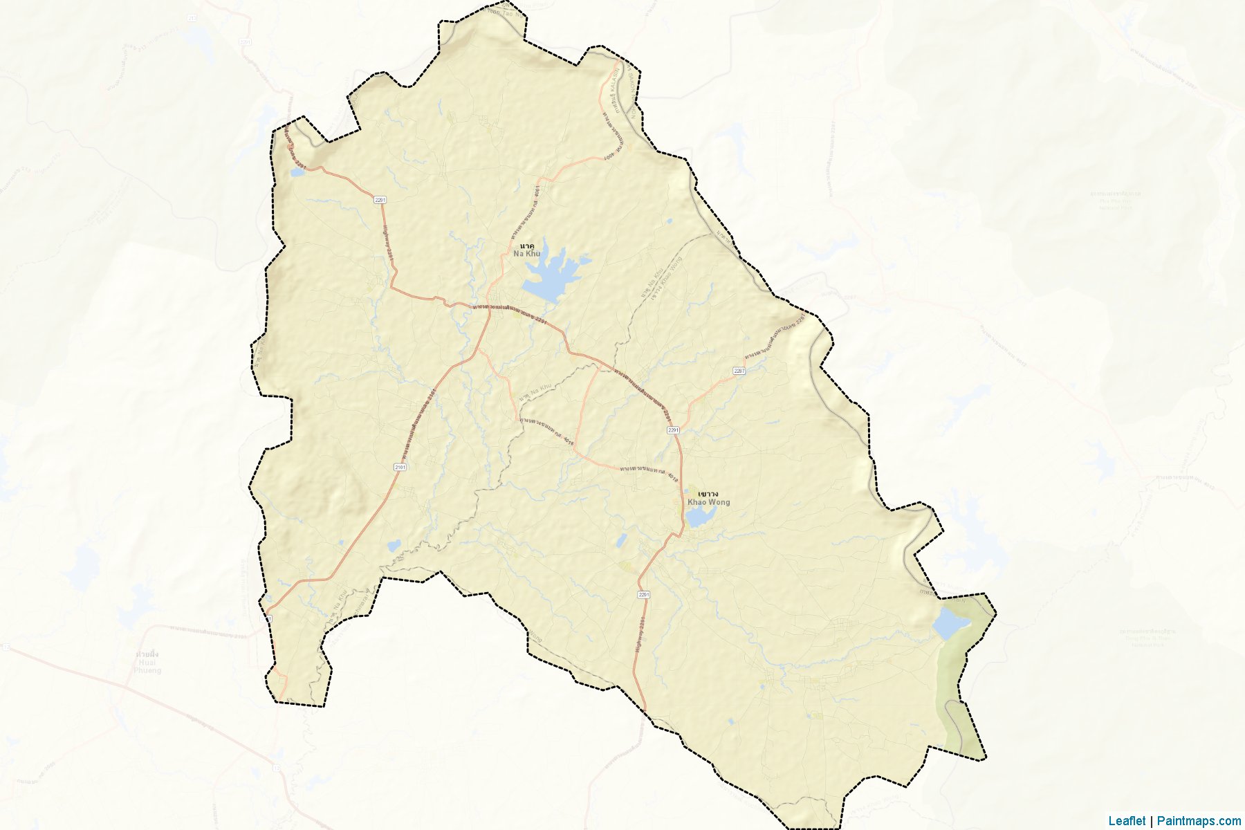 Khao Wong (Kalasin) Map Cropping Samples-2