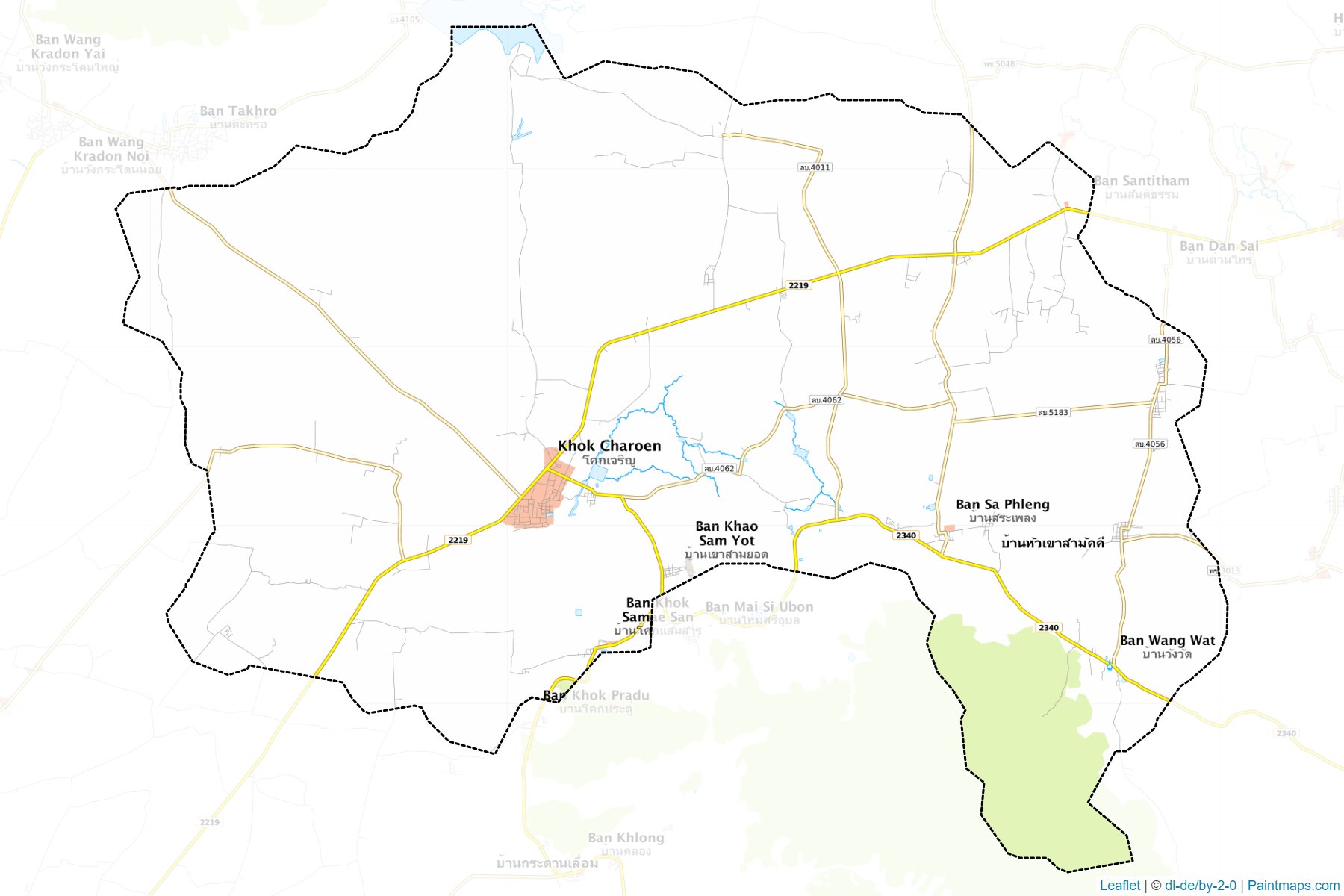 Khok Charoen (Lopburi) Map Cropping Samples-1