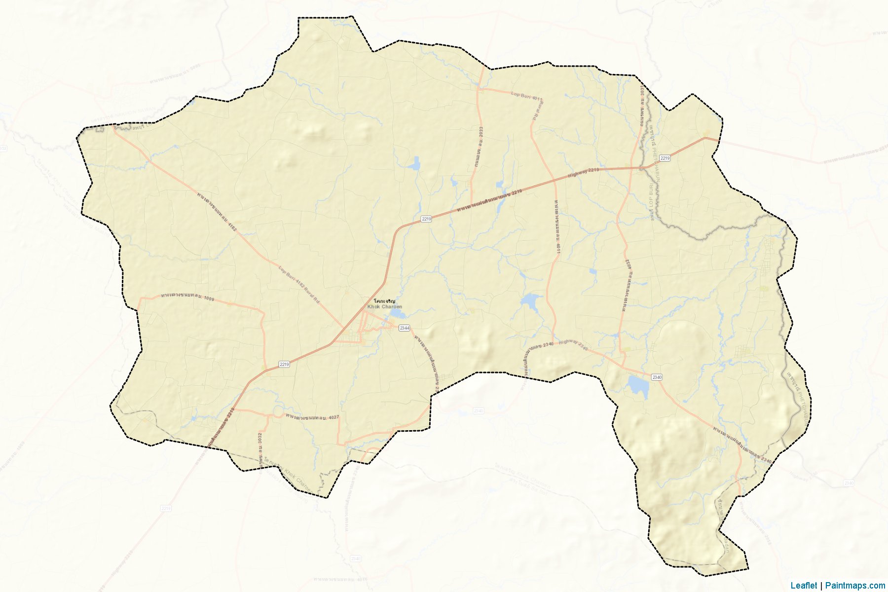 Khok Charoen (Lopburi) Map Cropping Samples-2