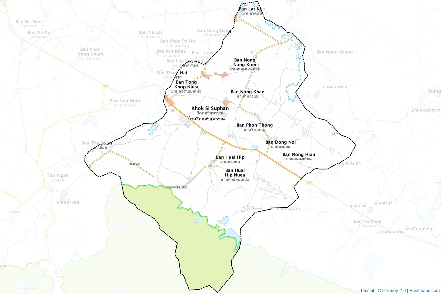 Khok Si Suphan (Sakon Nakhon) Map Cropping Samples-1