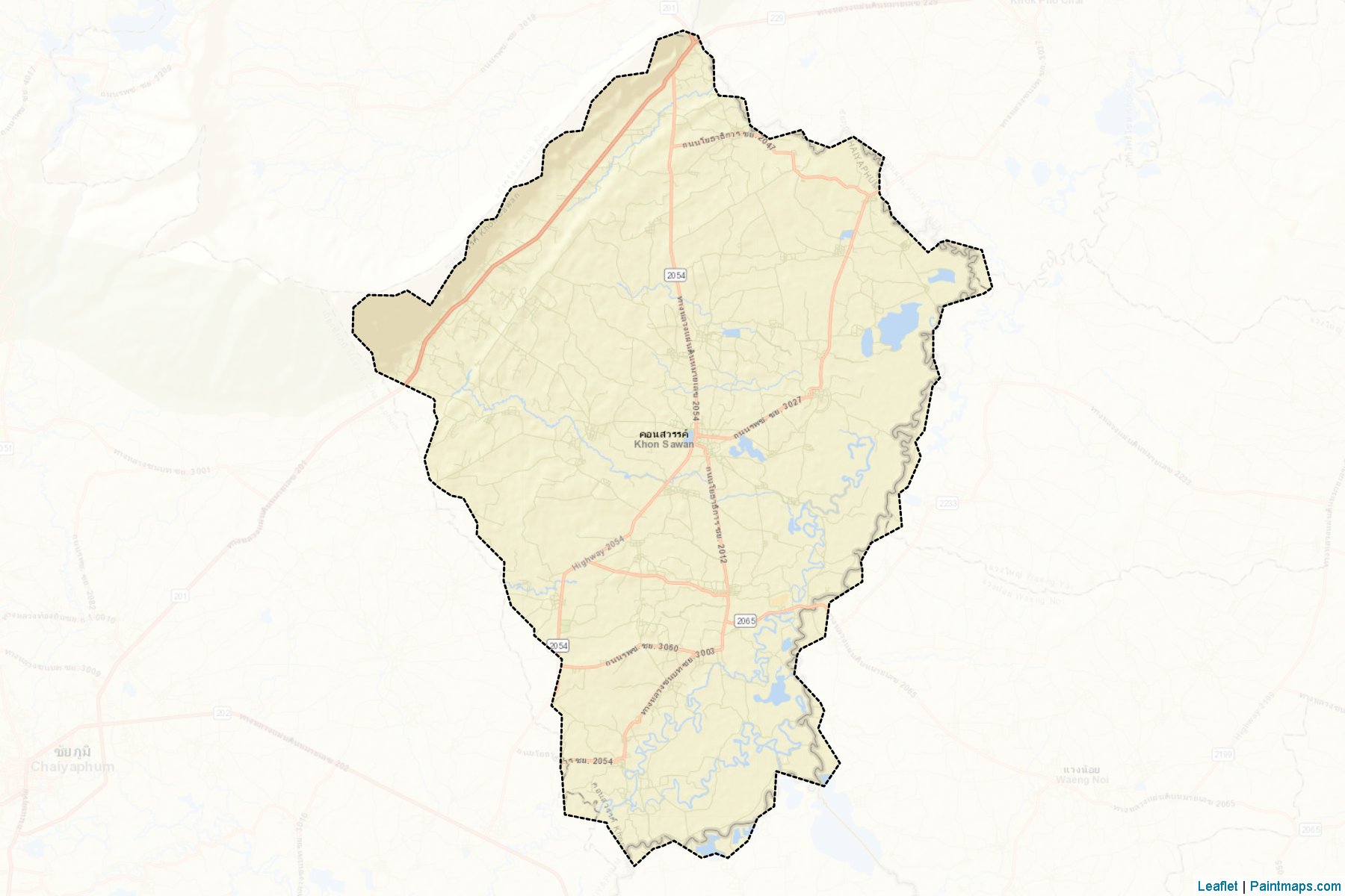 Khon Sawan (Chaiyaphum) Map Cropping Samples-2