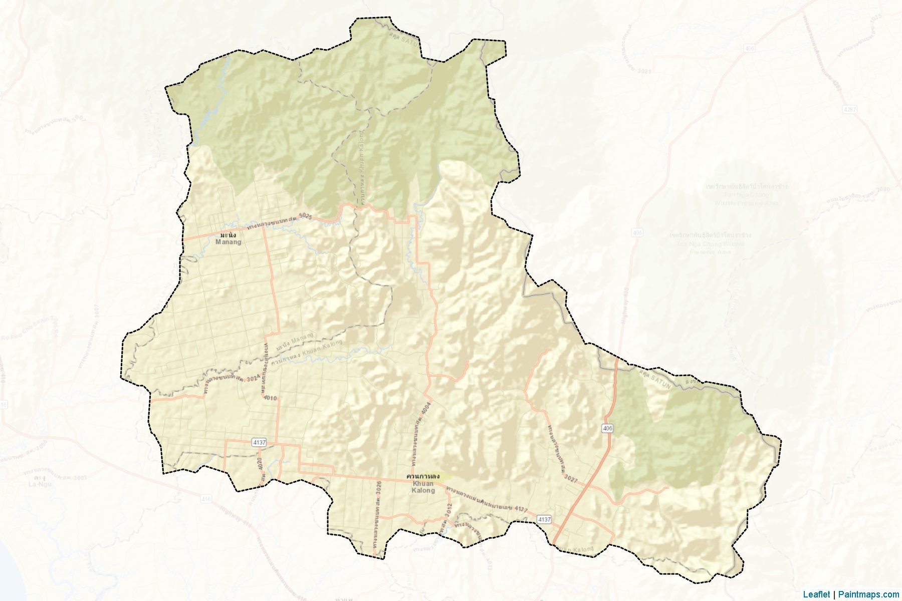 Muestras de recorte de mapas Khuan Ka Long (Satun)-2