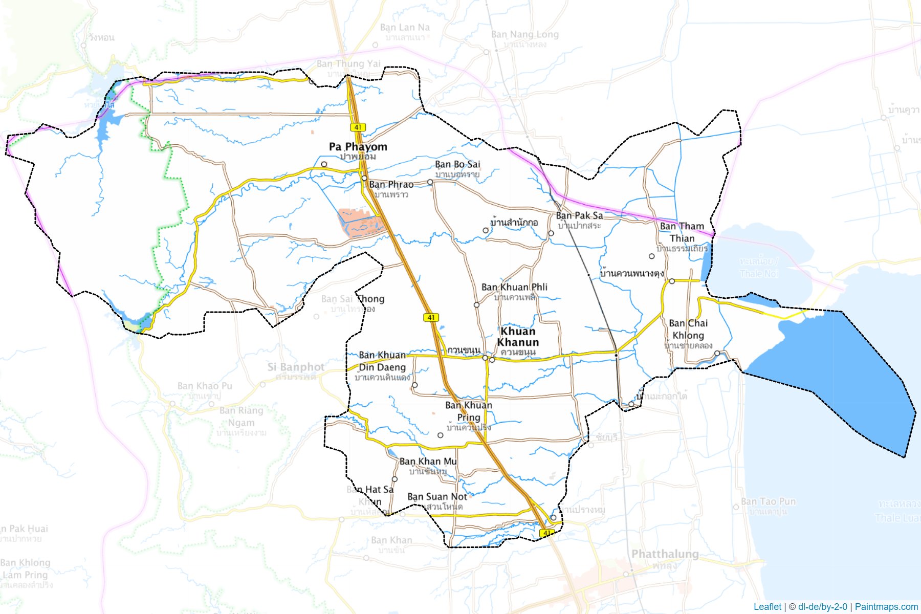 Khuan Khanun (Phatthalung) Map Cropping Samples-1