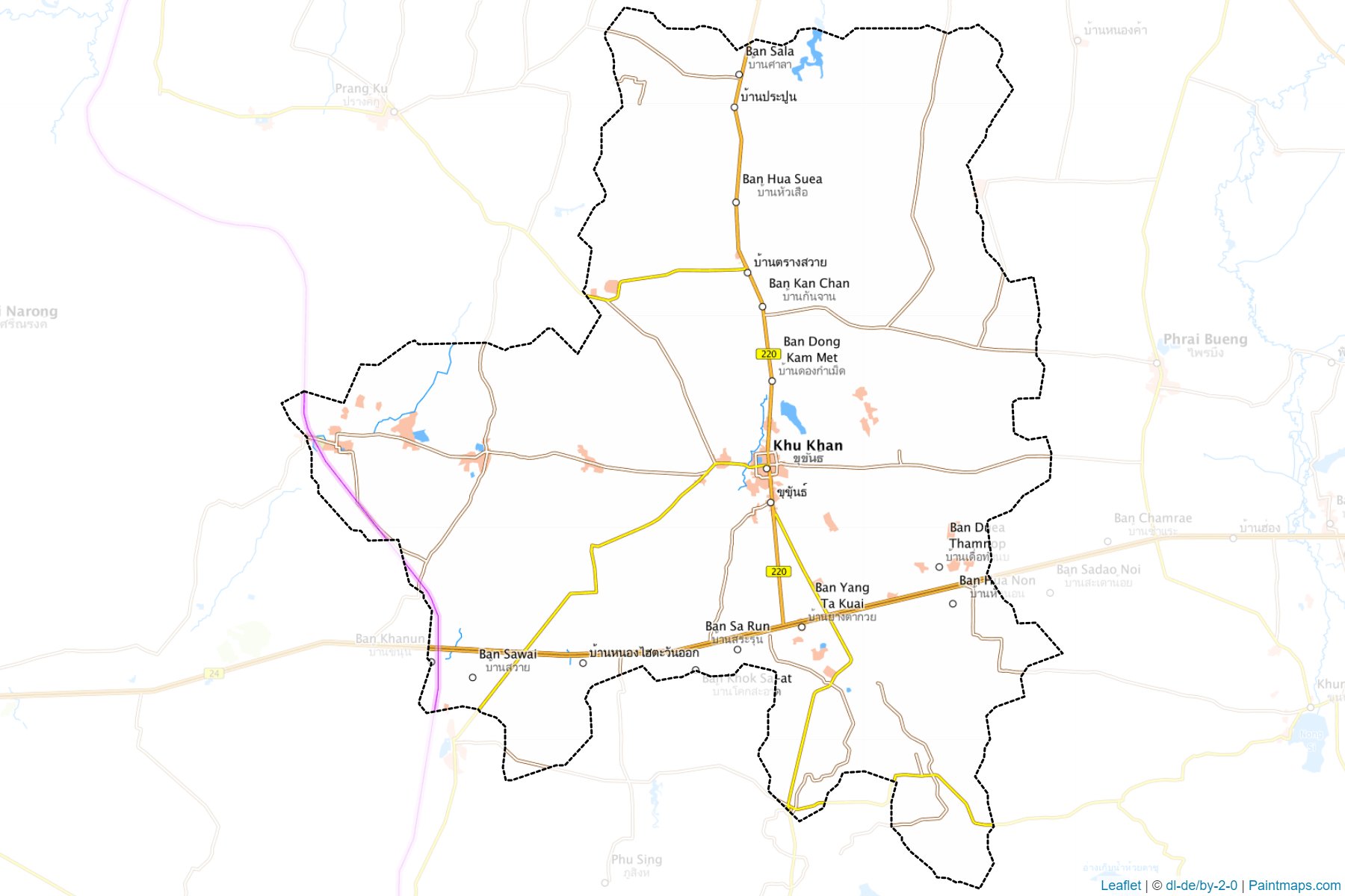 Muestras de recorte de mapas Khukhan (Sisaket)-1