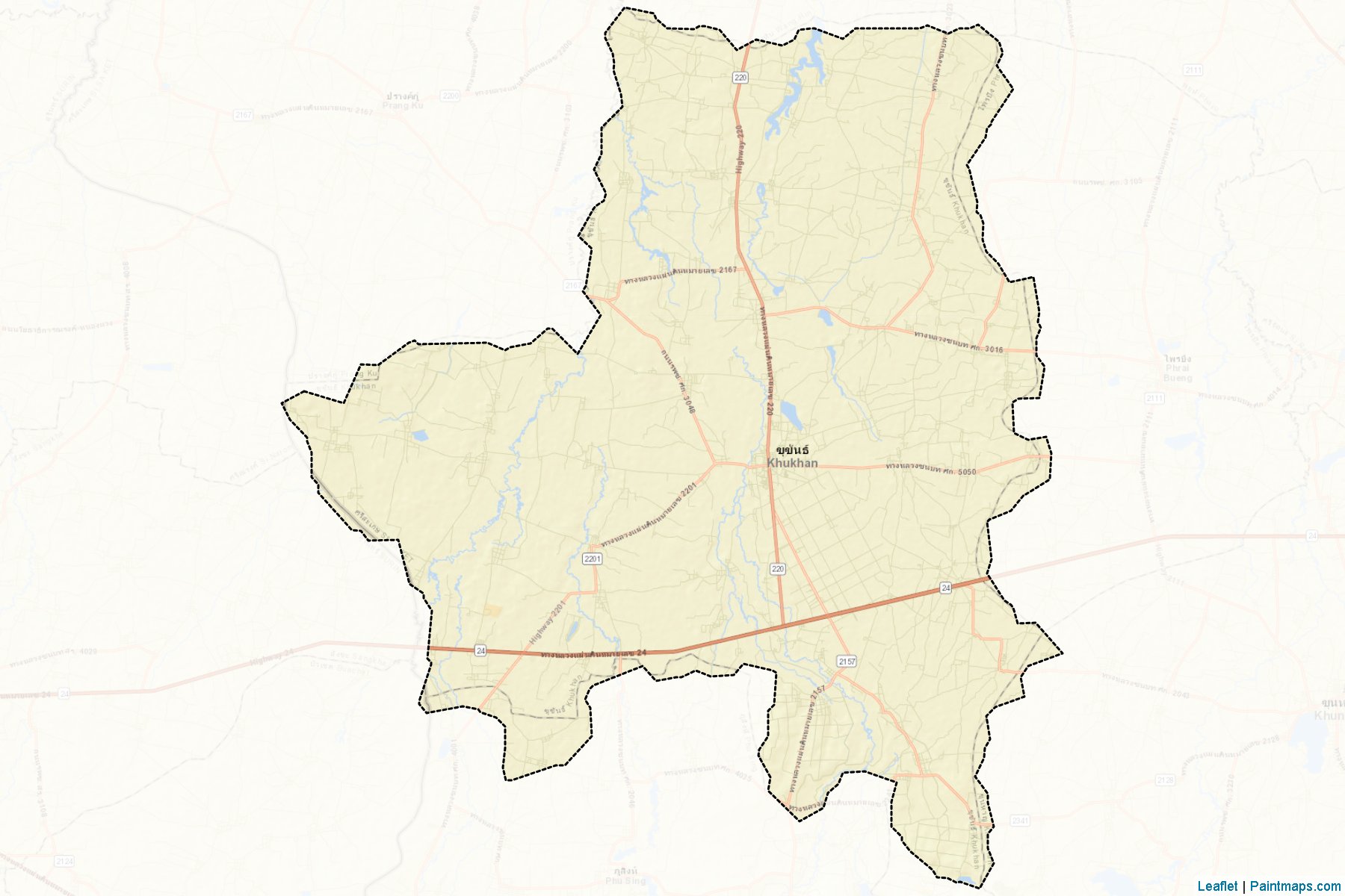 Muestras de recorte de mapas Khukhan (Sisaket)-2