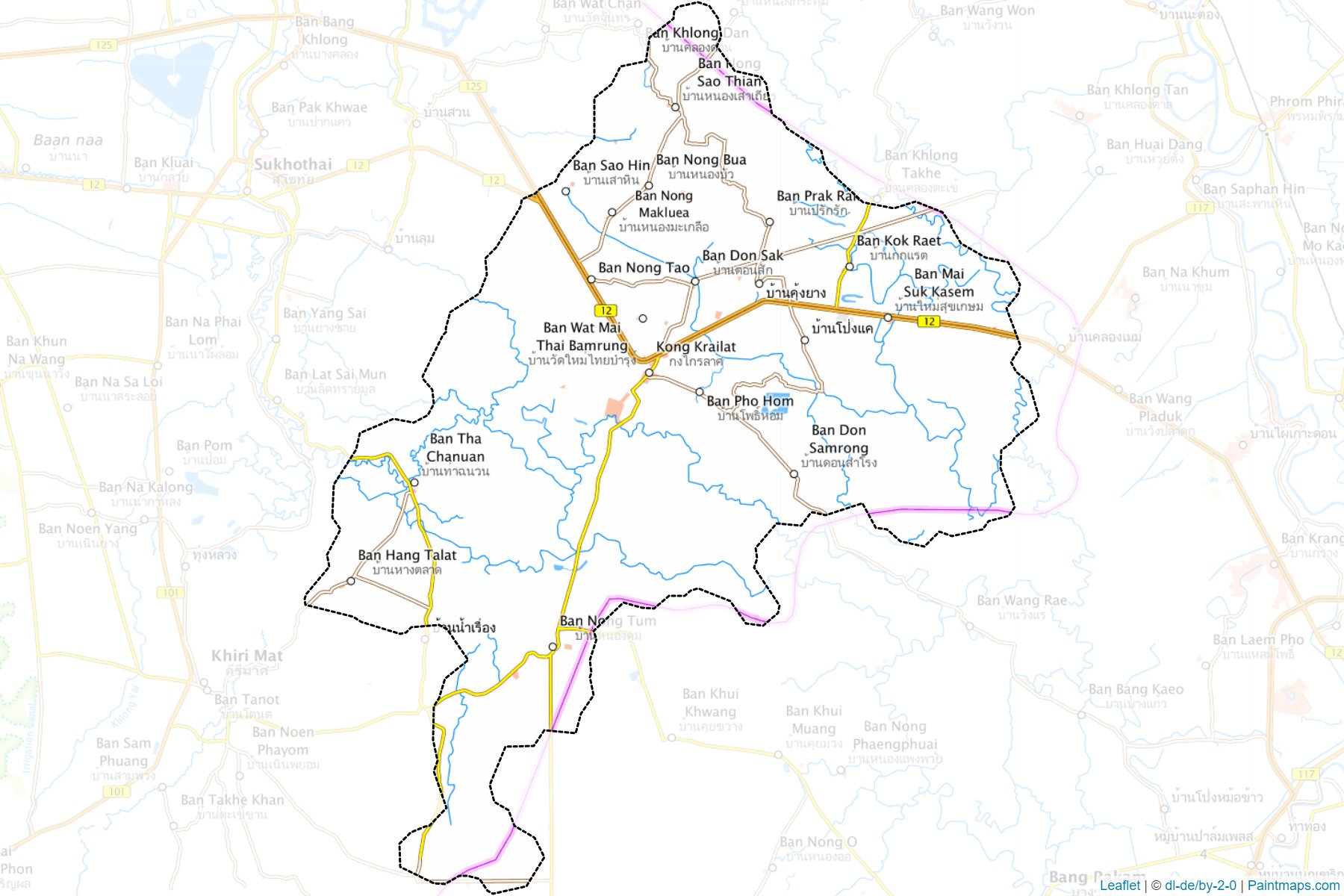 Kong Krailat (Sukhothai) Map Cropping Samples-1