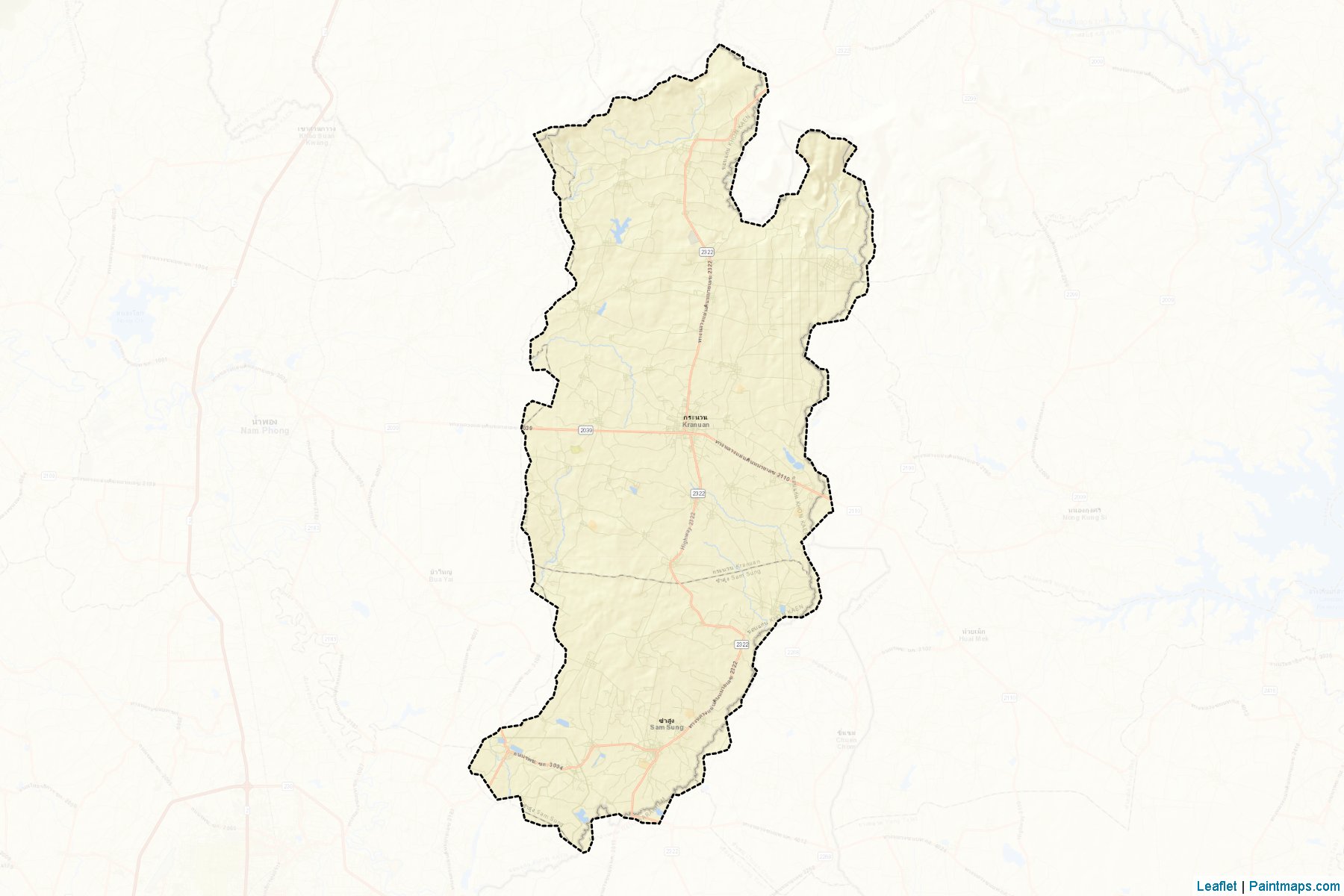 Kranuan (Khon Kaen) Map Cropping Samples-2